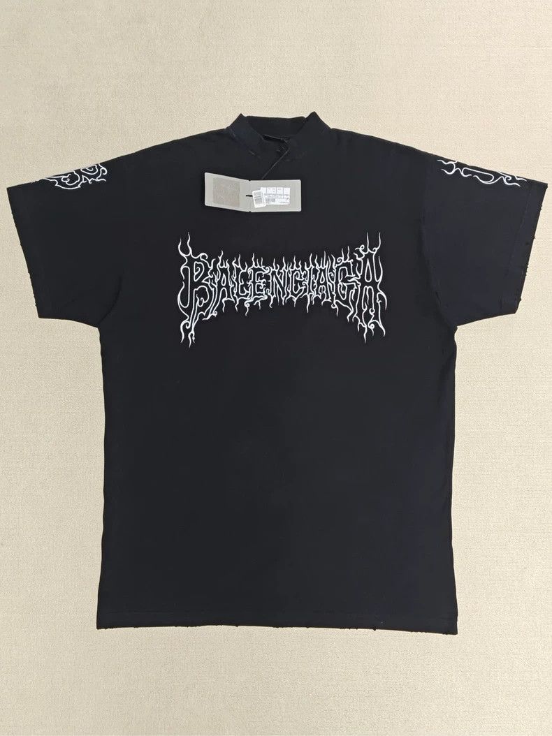 Balenciaga Balenciaga 24 FW Sanskrit year of the dragon flame font sho Size US S / EU 44-46 / 1 - 1 Thumbnail