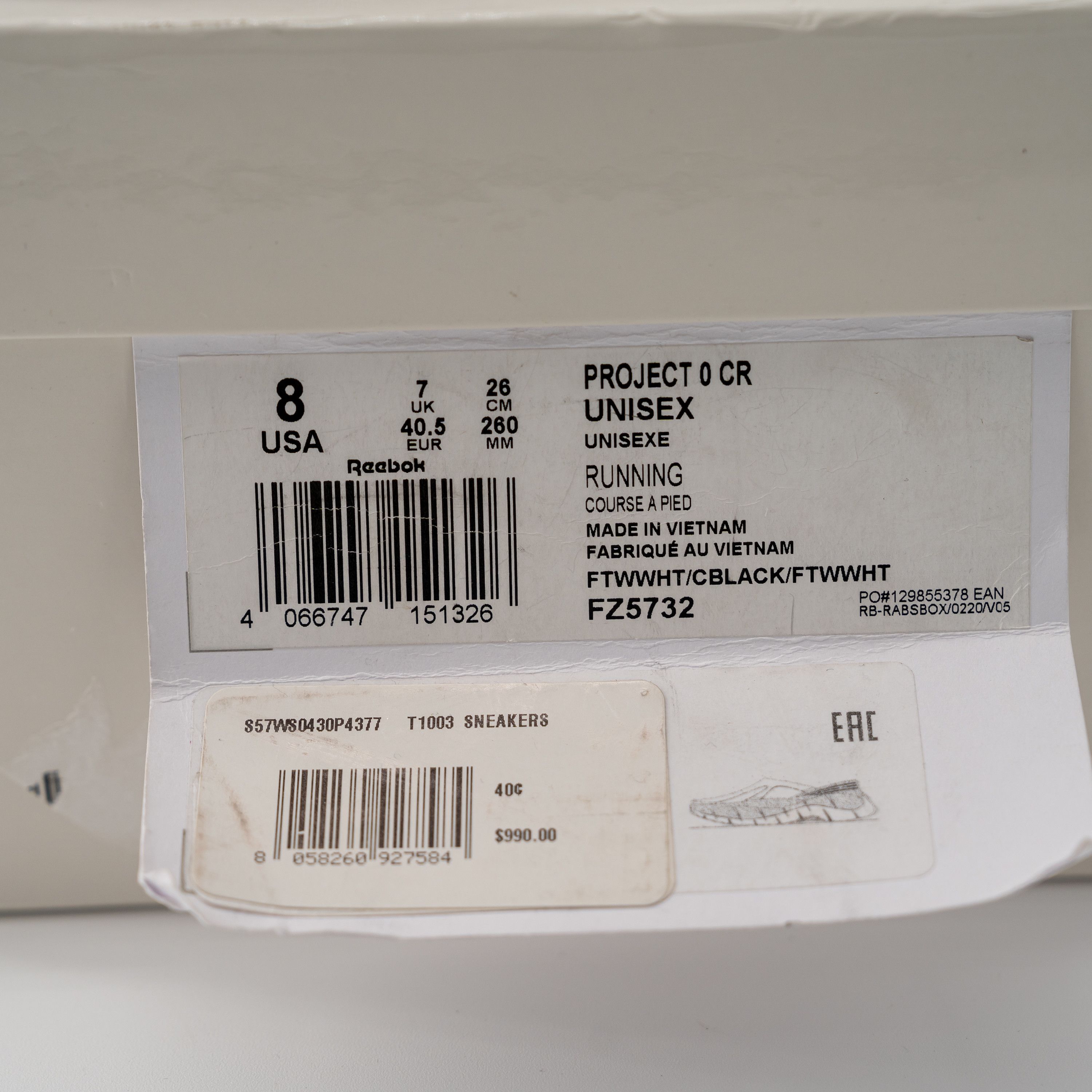 Maison Margiela × Reebok 8 Maison Margiela Reebok White Croafer Slip On Project 0 CR Size US 8 / EU 41 - 10 Thumbnail