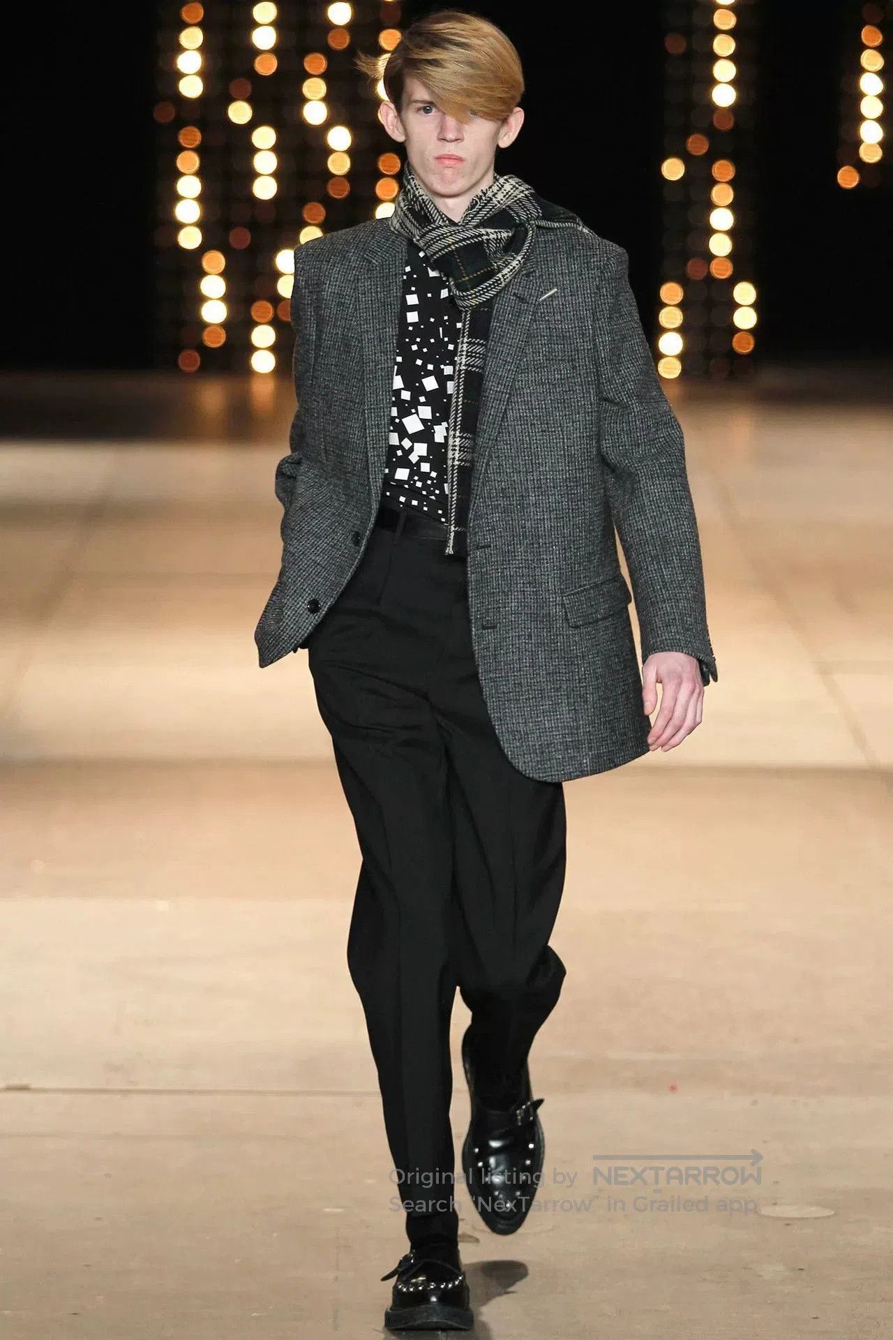 Saint Laurent Paris Saint Laurent Black and White Square Shirt. Size US M / EU 48-50 / 2 - 9 Thumbnail