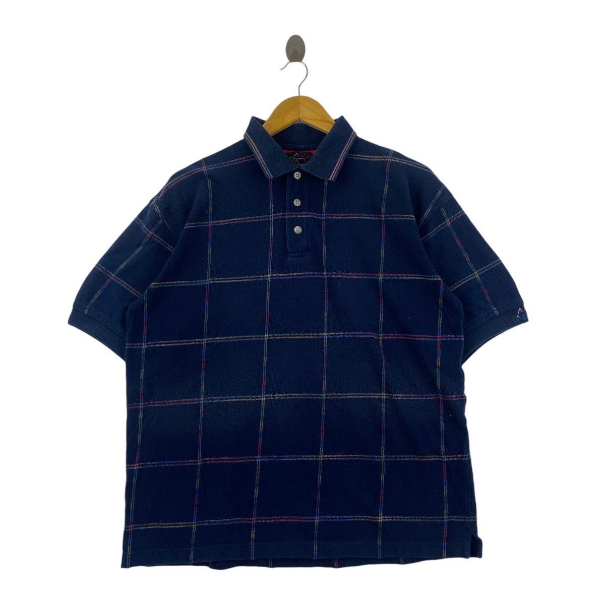 Greg Norman GREG NORMAN COLLECTION Plaid Check Polo Tee Shirt Size US M / EU 48-50 / 2 - 1 Thumbnail