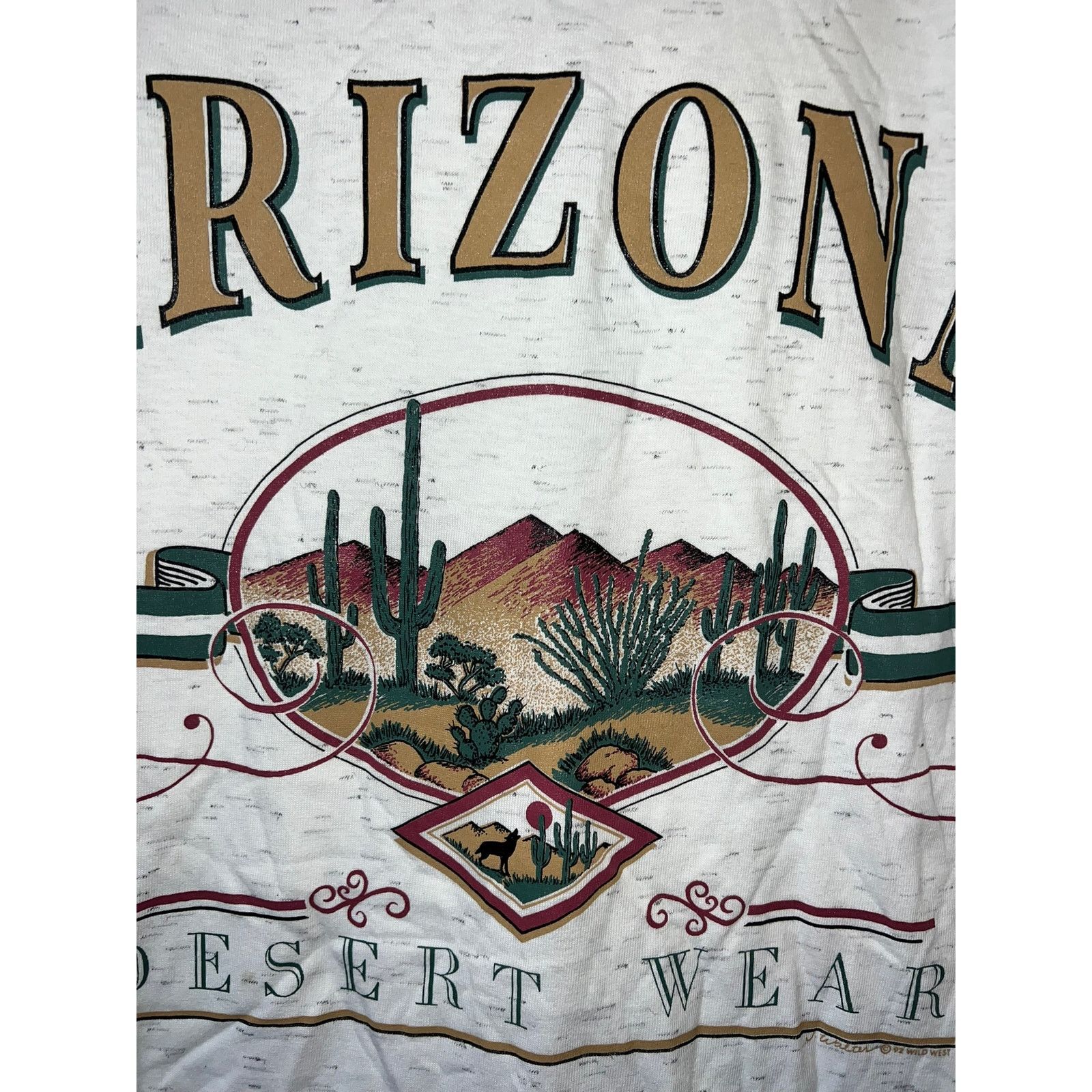 Vintage Vintage Arizona Shirt Nature Graphic White L Speckled Tee Size US L / EU 52-54 / 3 - 2 Thumbnail