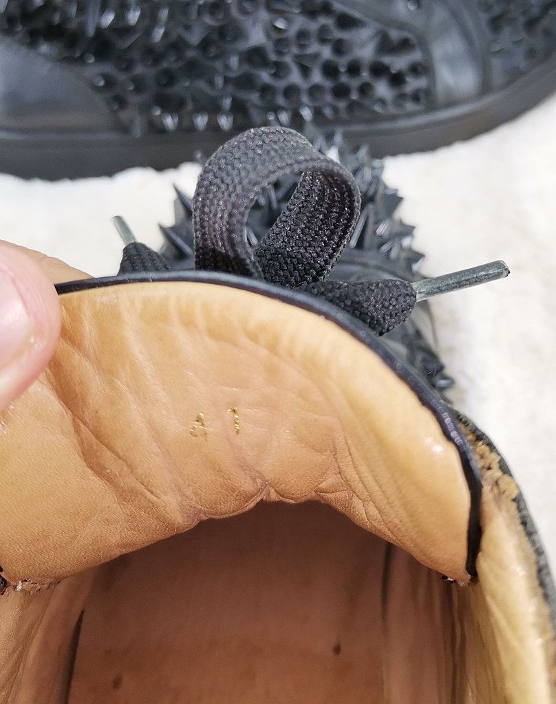 Christian Louboutin CHRISTIAN LOUBOUTIN off black spike shoes hi-cut Size US 8 / EU 41 - 3 Thumbnail