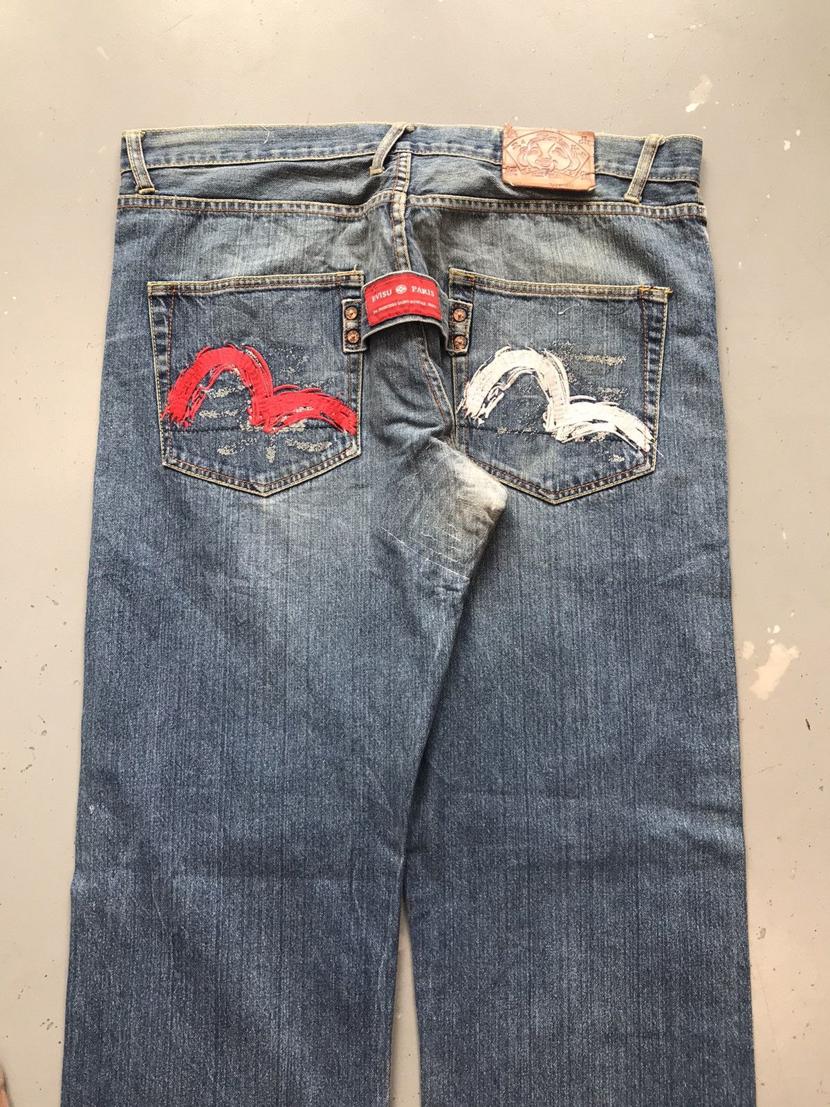 Japanese Brand × Vintage Vintage Evisu inspired seagull embroidered denim Size US 40 / EU 56 - 11 Thumbnail