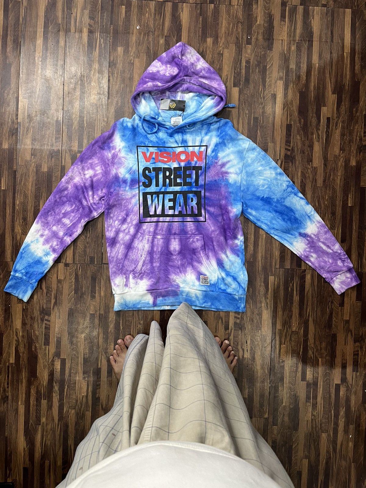 Vintage × Vision Streetwear Tie Dye Vision Streetwear Hoodie Size US M / EU 48-50 / 2 - 1 Thumbnail