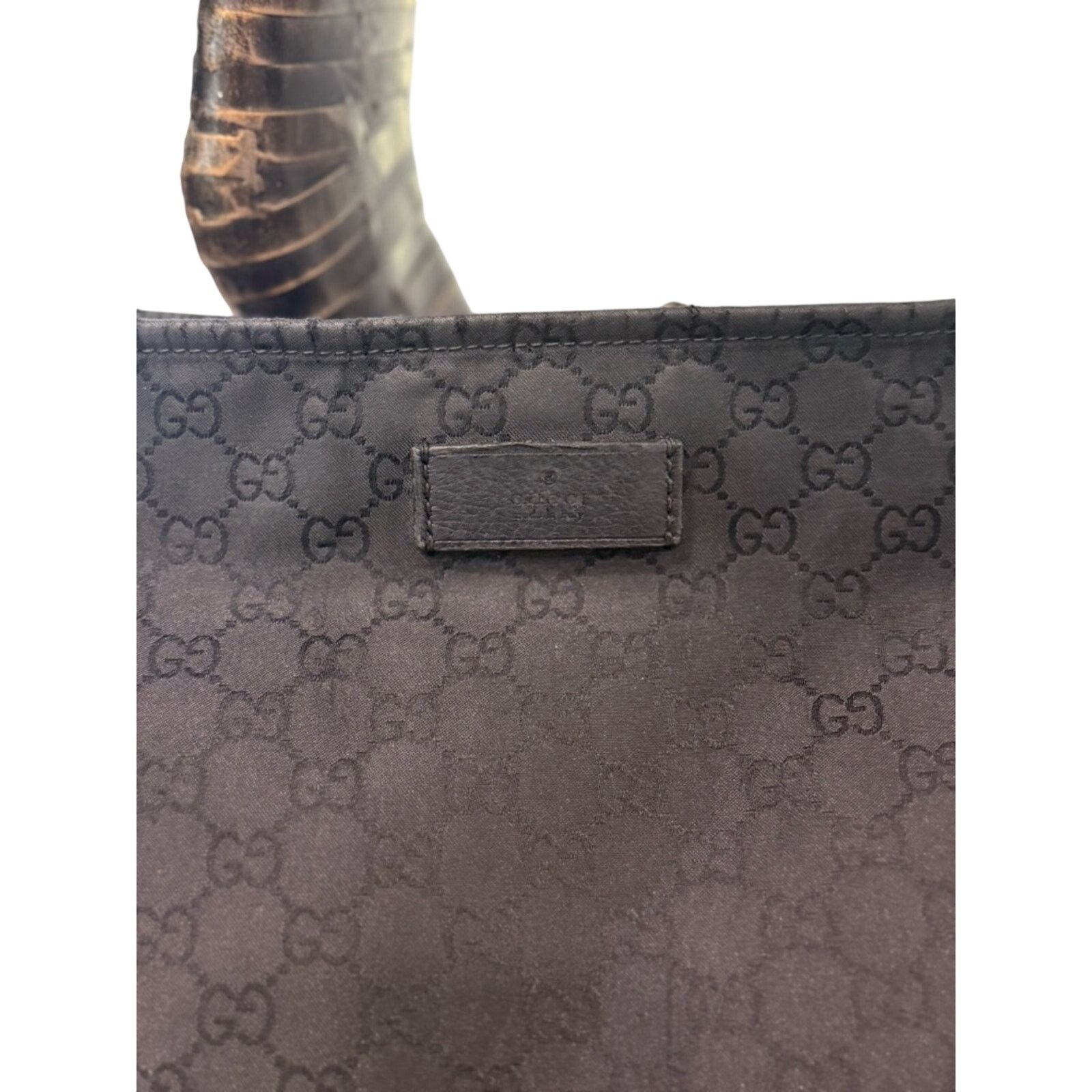 Gucci Gucci Black Monogram Crossbody Shoulder Bag/ Messenger Bag Size ONE SIZE - 2 Thumbnail