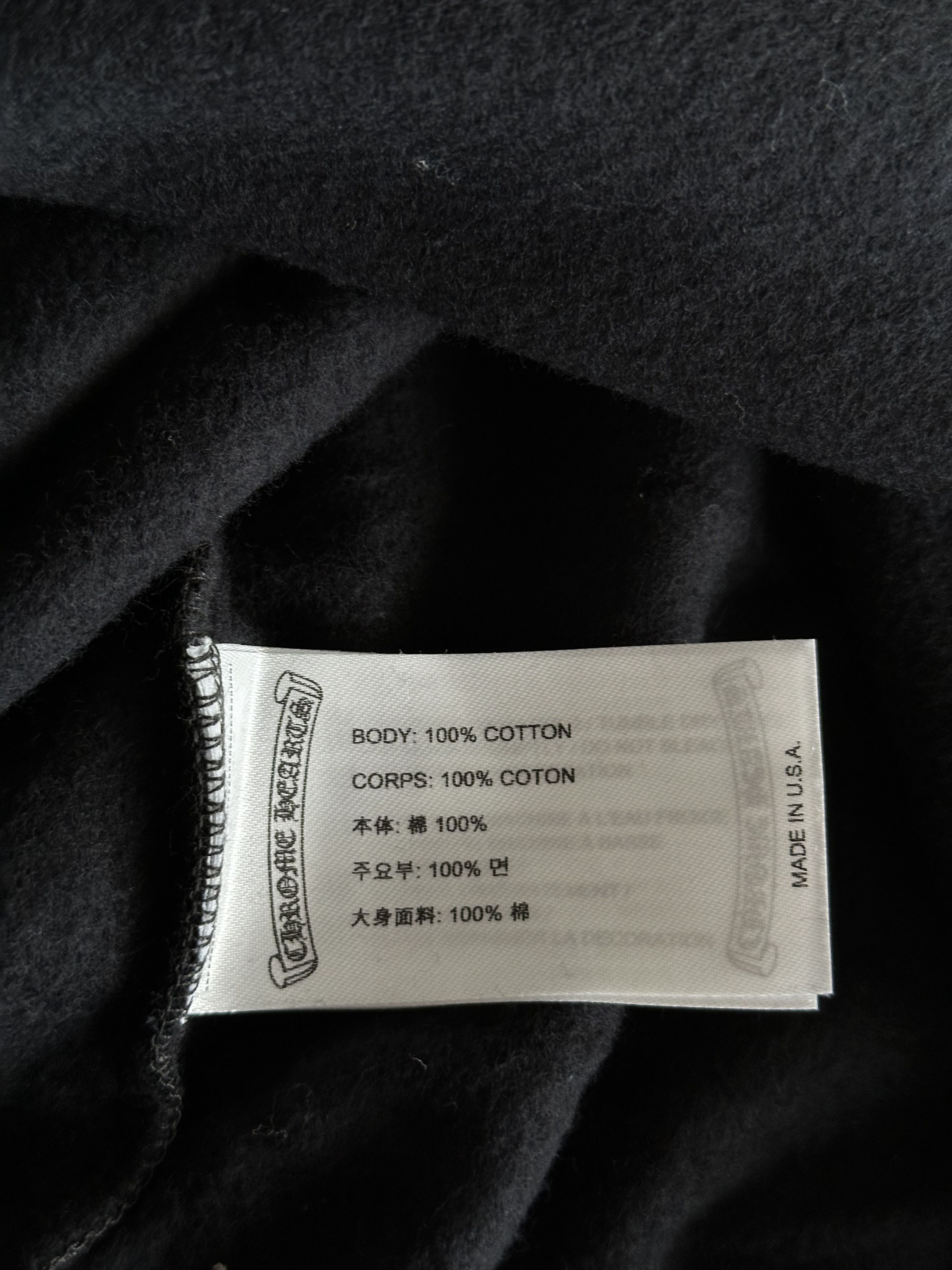 Chrome Hearts Chrome Hearts Black & Silver Script Logo Hoodie Size US XXS / EU 40 - 4 Thumbnail