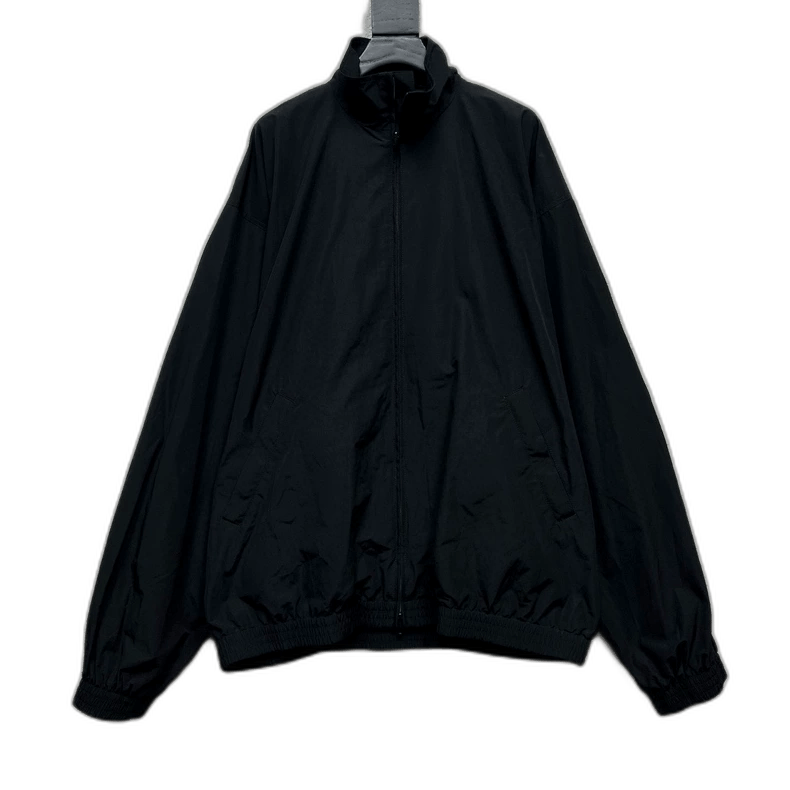 Balenciaga Balenciaga Black Coach Jacket with Logo Size US M / EU 48-50 / 2 - 1 Thumbnail