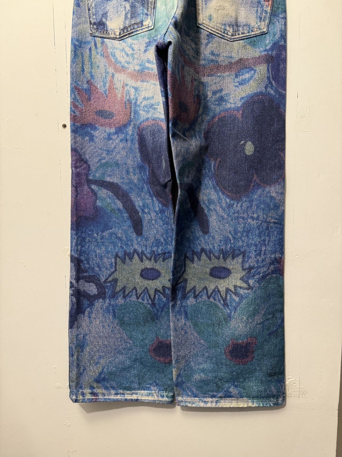 Our Legacy OUR LEGACY THIRD CUT DIGITAL CHALK FLOWER PRINT JEANS 29 Size US 31 - 16 Thumbnail