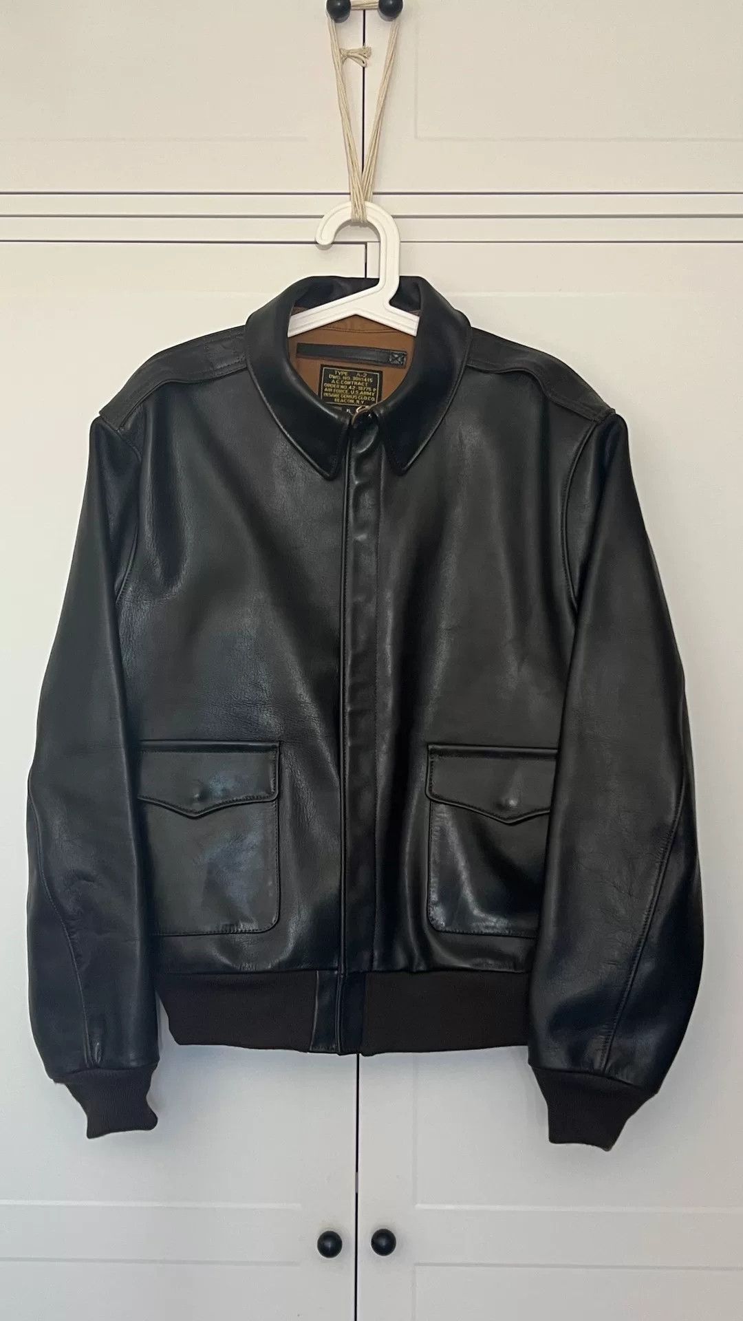 Japanese Brand Black A2 Leather Jacket XL Size Size US XL / EU 56 / 4 - 1 Thumbnail