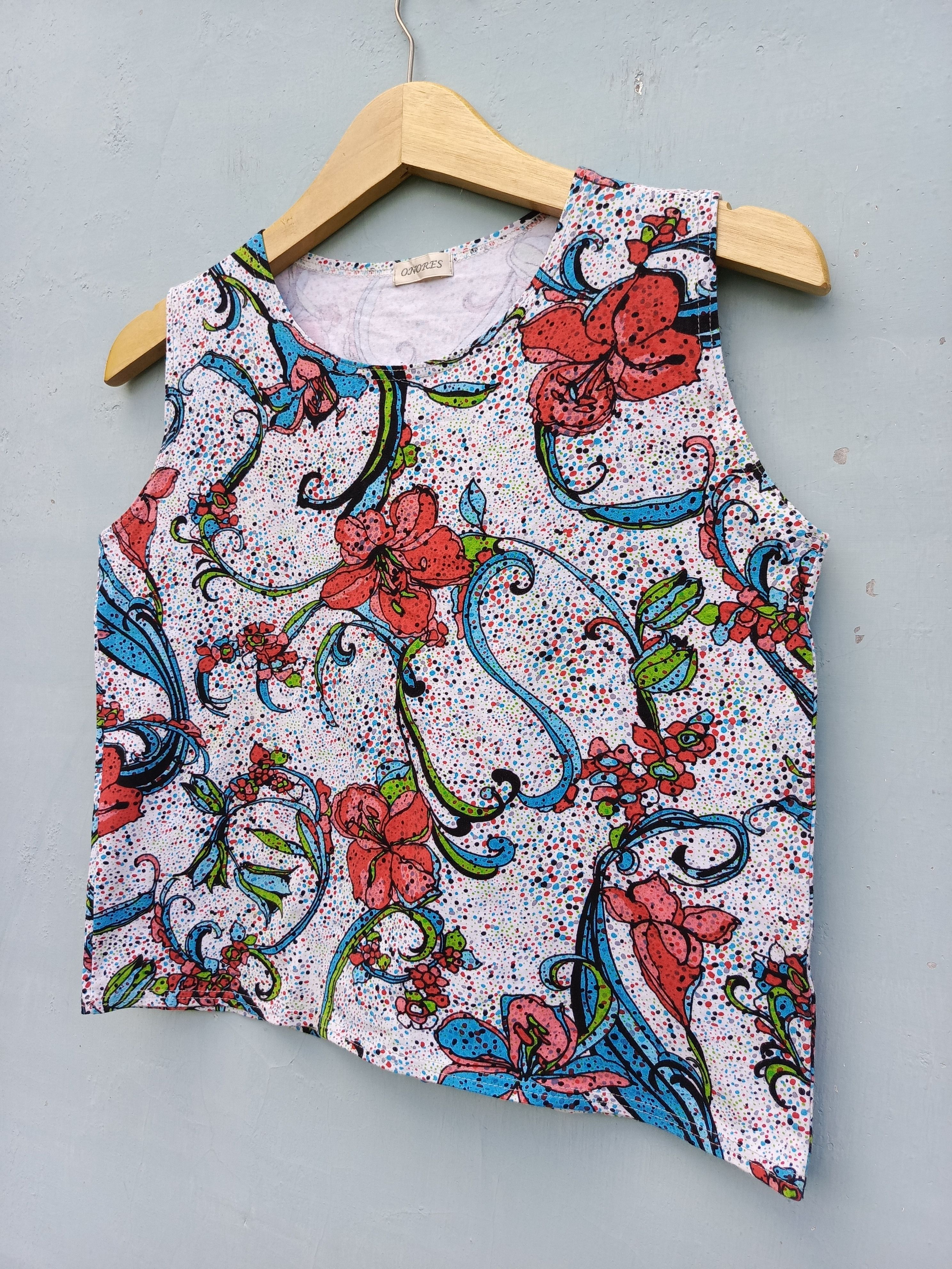 Japanese Brand Onores Floral Top – Vintage Japanese Style Size M / US 6-8 / IT 42-44 - 5 Thumbnail