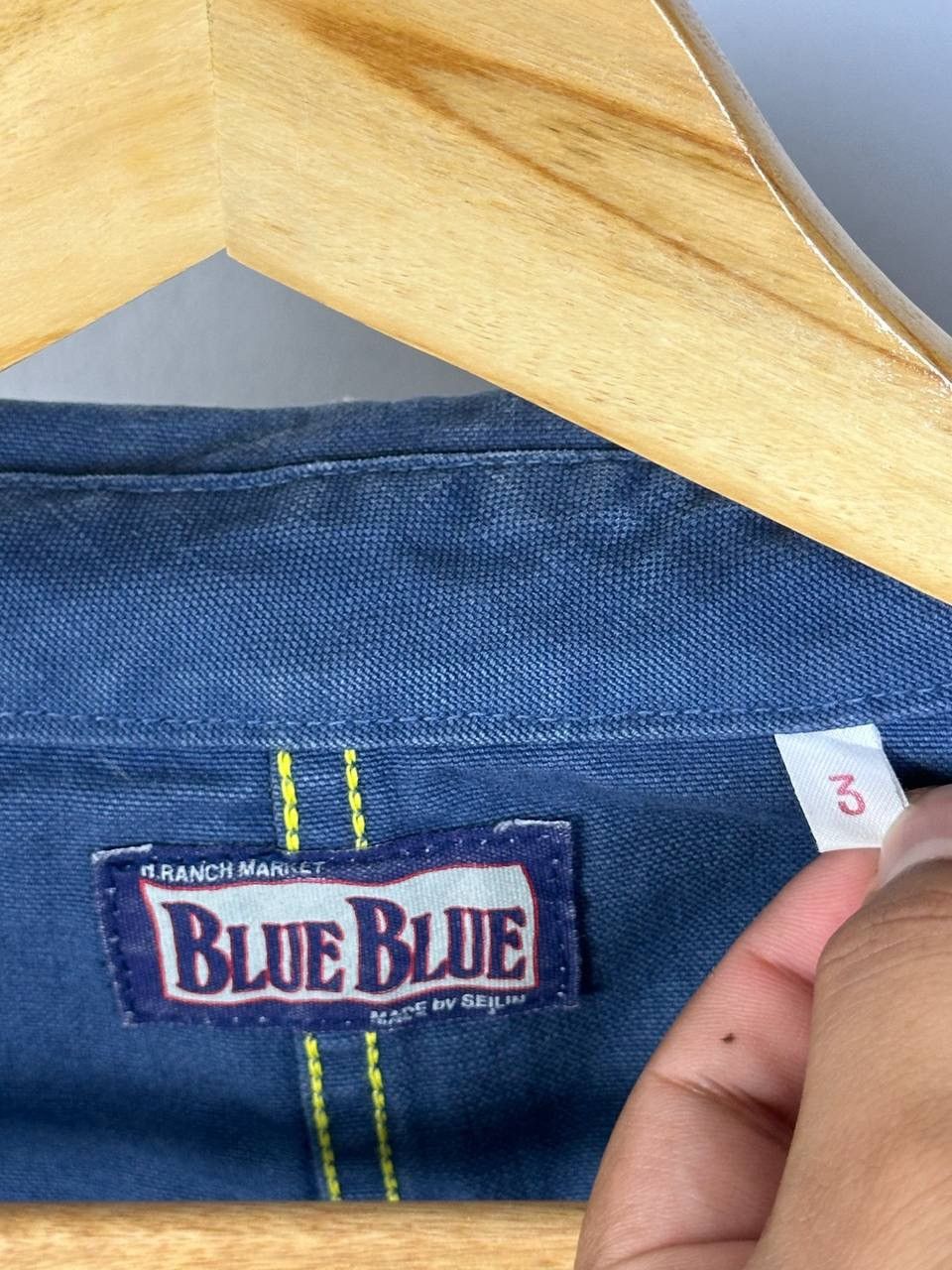 Blue Blue Japan × Japanese Brand × Vintage Vintage Blue Blue Japan Denim Workwear (Pit 22) Size US S / EU 44-46 / 1 - 9 Thumbnail