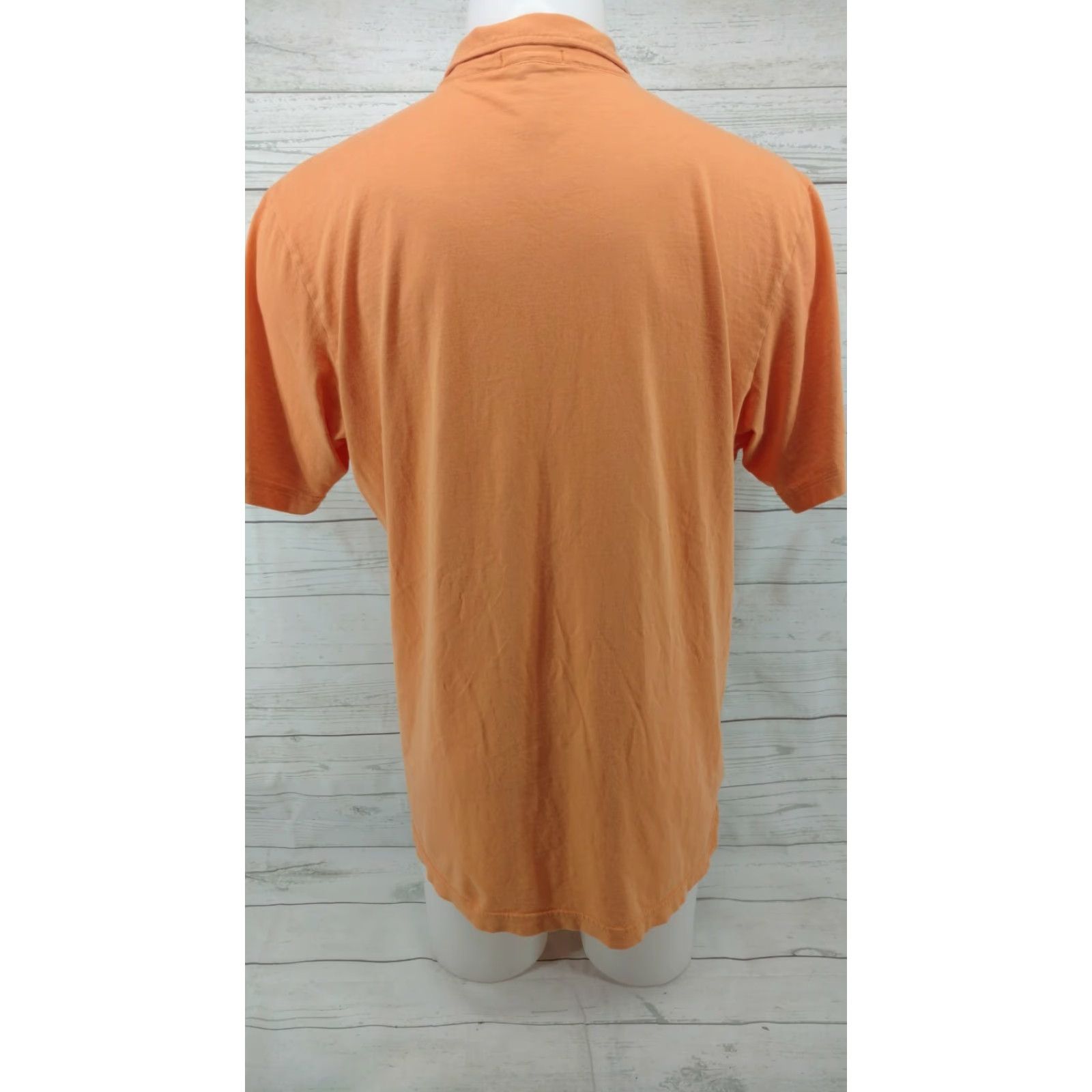 Peter Millar Peter Millar Men's Shirt XL Orange Pocket Polo Rugby Button-Up Short Sleeve Cad Casual Regular Fit Shirt Mens Orange Pocket Size US XL / EU 56 / 4 - 5 Thumbnail