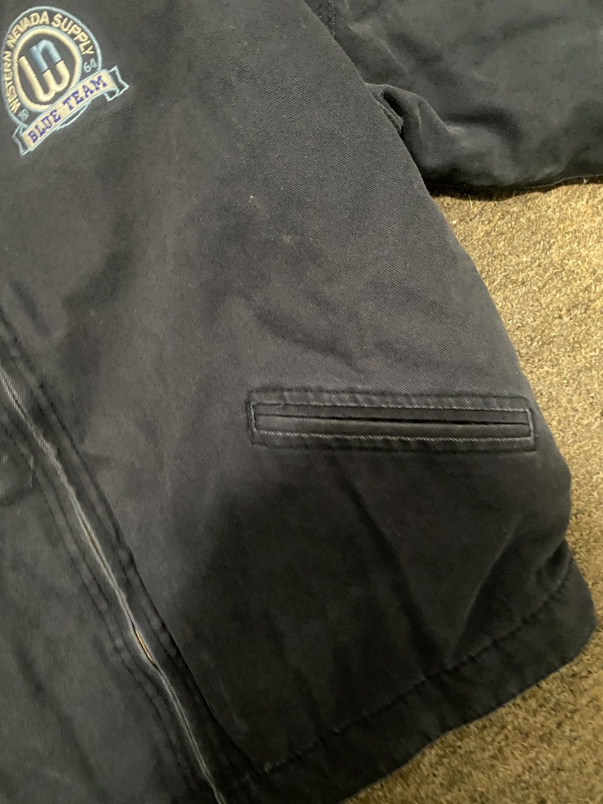 Vintage Thrifted Detroit Jacket Navy Blue Size US XL / EU 56 / 4 - 8 Thumbnail