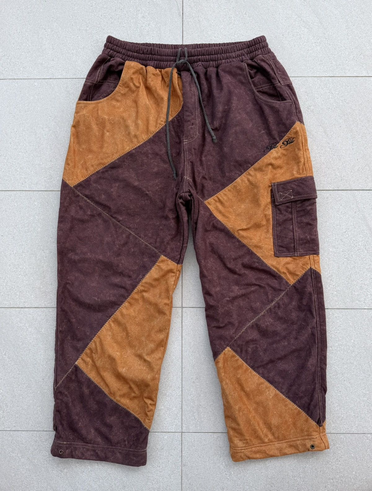 Pelle Pelle VTG Pelle Pelle Patchwork With A Y2K Baggy Fit/Cargo Pockets Size US XXL / EU 58 / 5 - 14 Thumbnail
