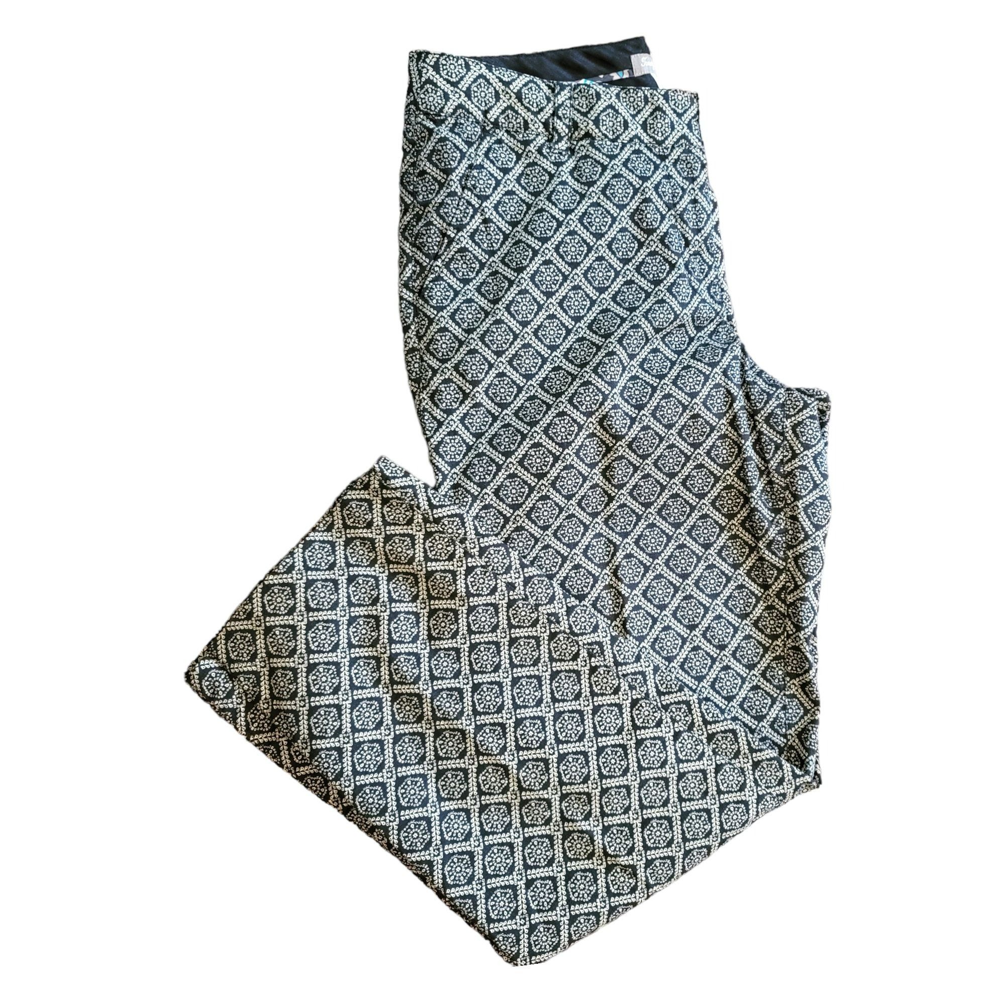 Tommy Bahama Tommy Bahamas Pants Black Tan Geometric Pattern Flat Front W Size 28" / US 6 / IT 42 - 3 Thumbnail