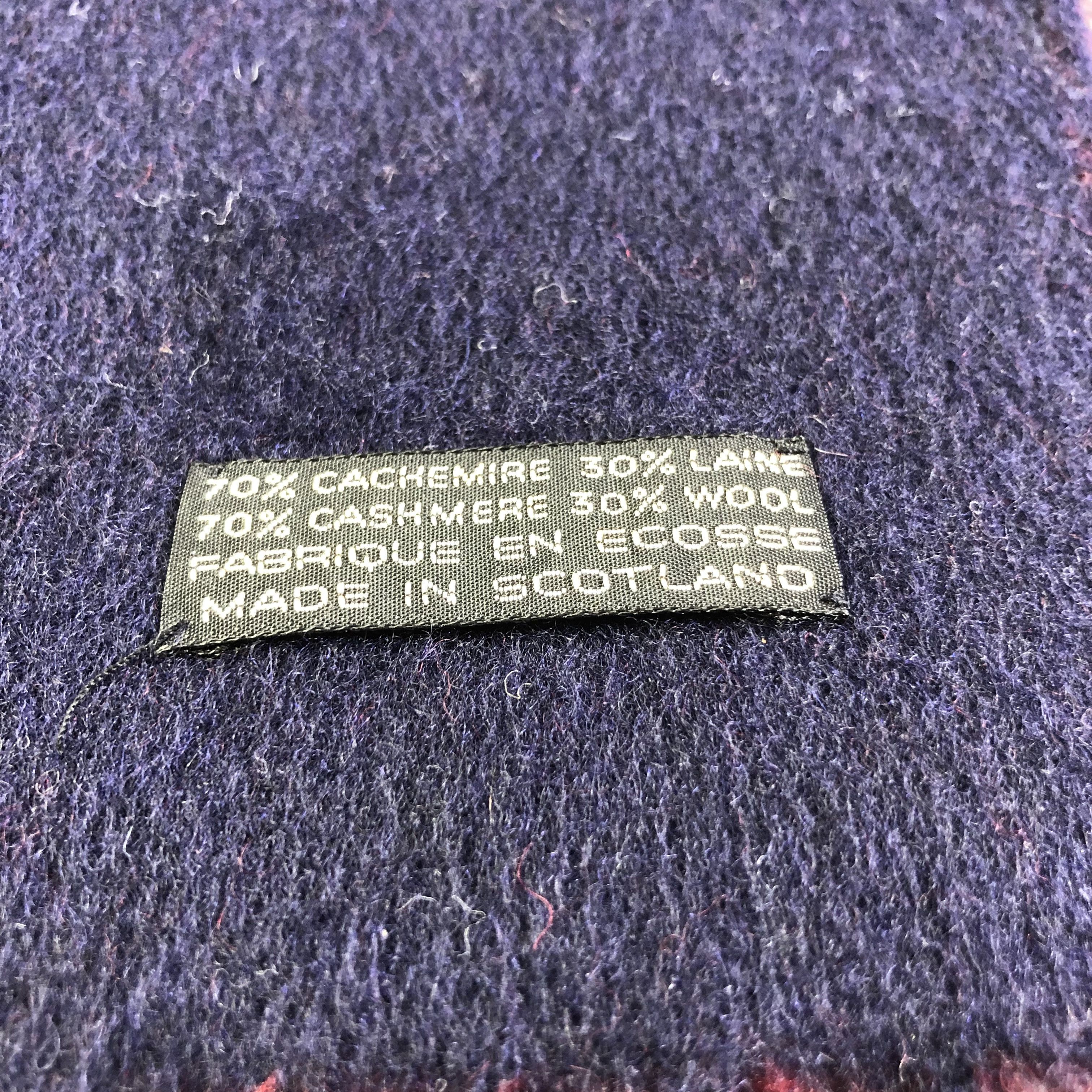 Christian Dior Monsieur Christian Dior Plain Cashmere Scarf Muffler V1604 Size ONE SIZE - 6 Thumbnail