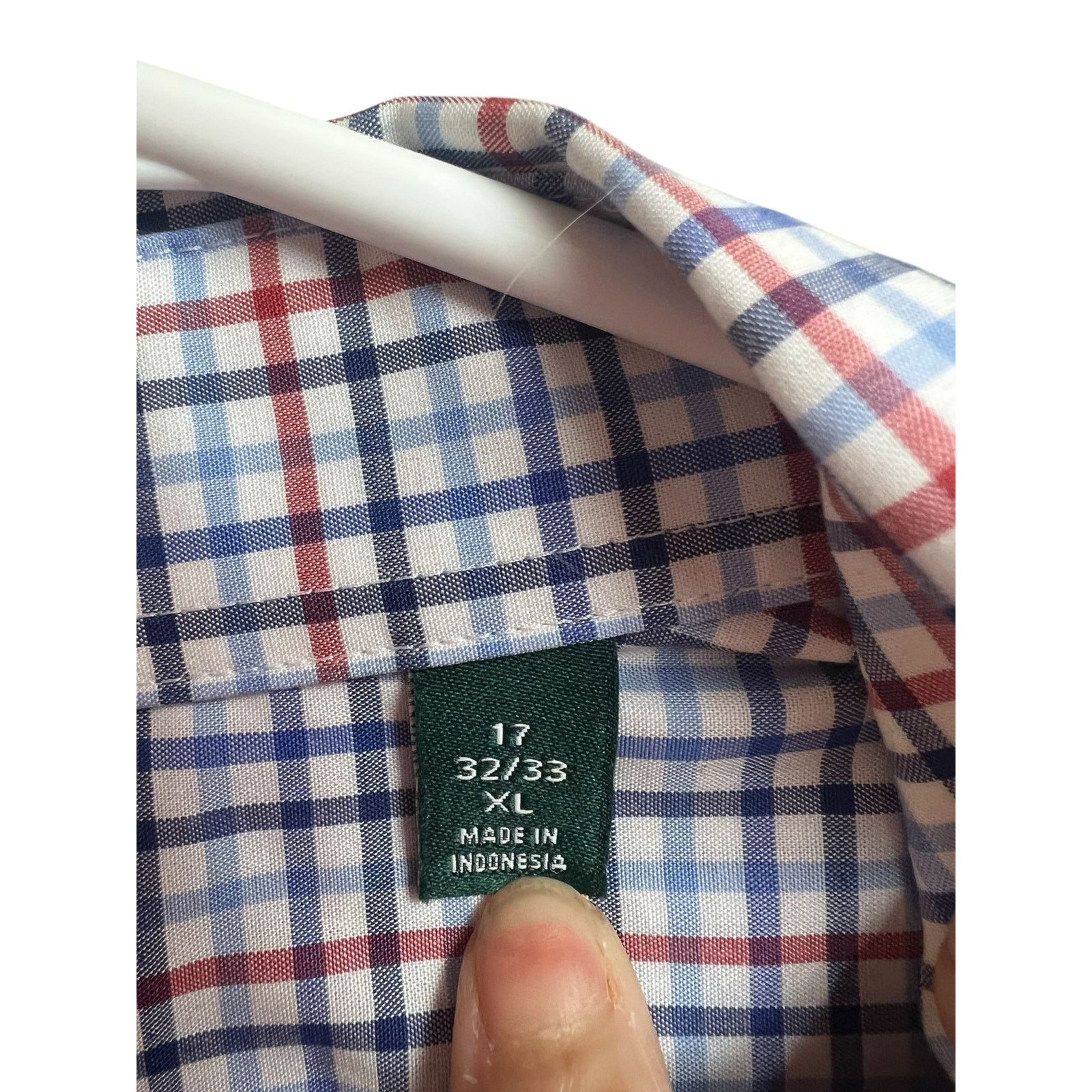 Ralph Lauren Lauren Ralph Lauren Regular Fit Supima Cotton Checked Size US XL / EU 56 / 4 - 4 Thumbnail