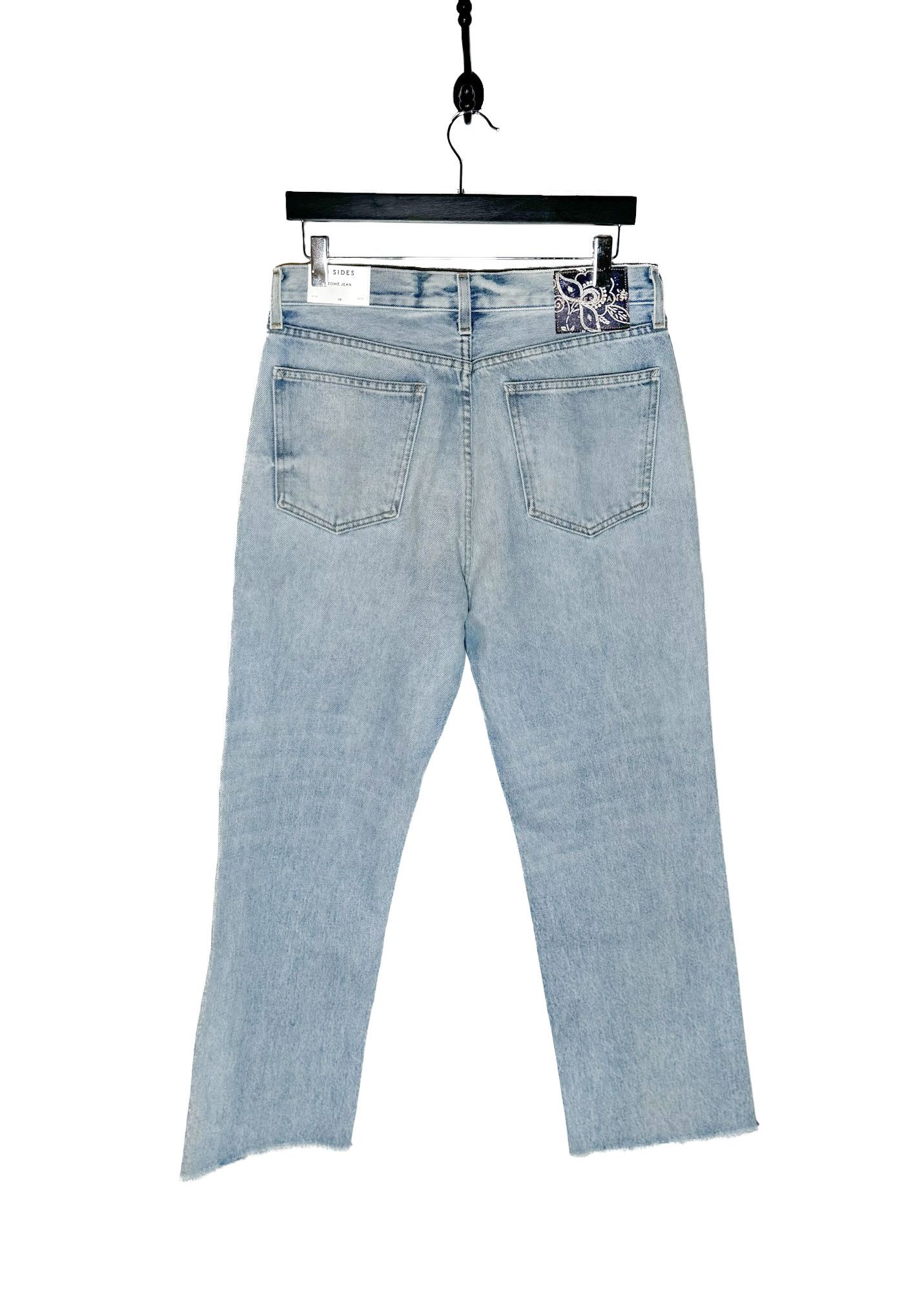 B Sides B sides Washed Blue Distressed Stowe Boyfriend Jeans Size 28" / US 6 / IT 42 - 3 Thumbnail