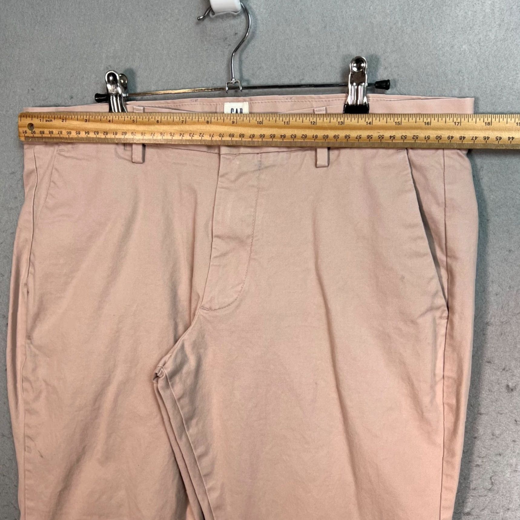 Gap Gap Mens Slim Fit Chinos 33 x 30 Light Pink Cotton Pants Size US 31 - 6 Thumbnail