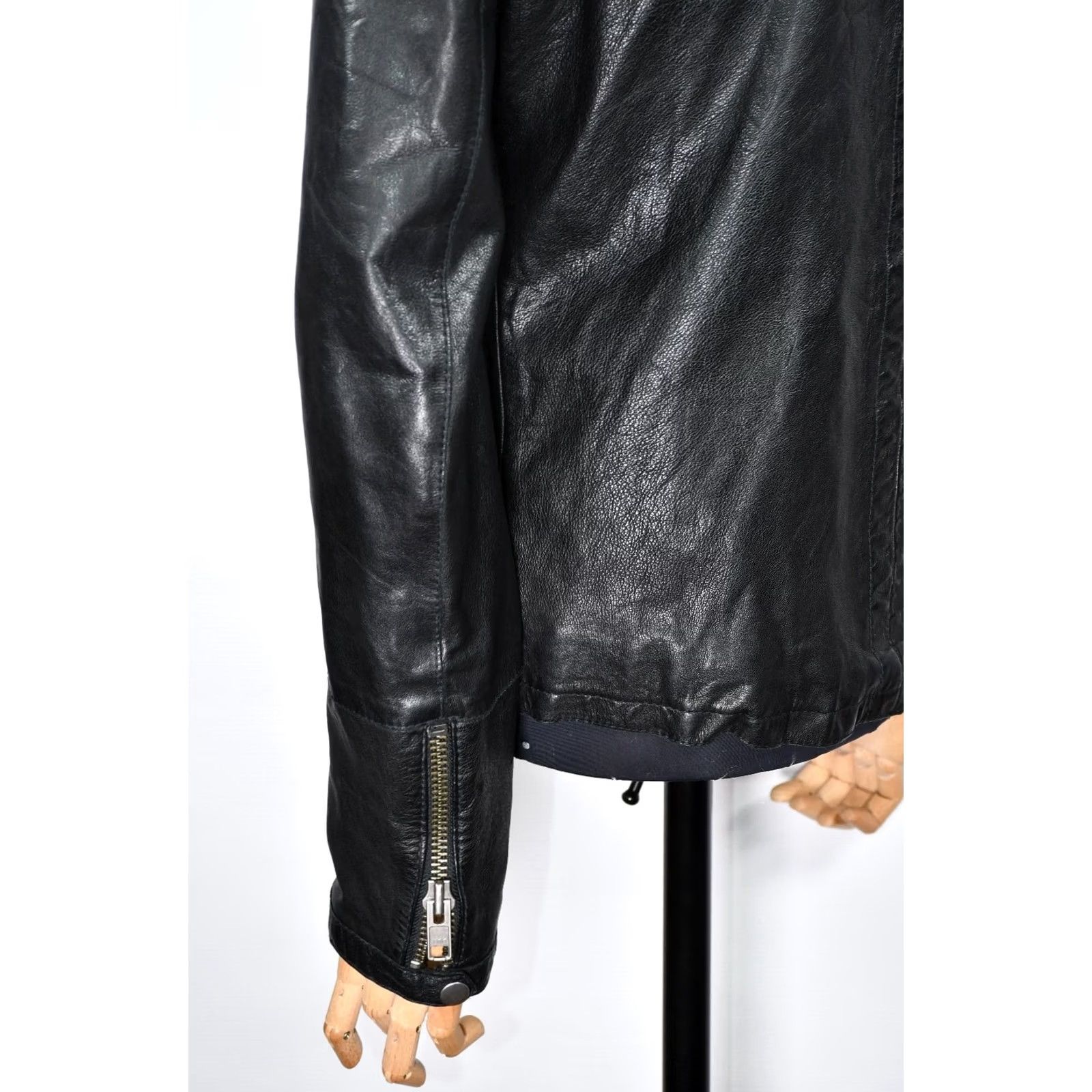 Allsaints All Saints Monster Leather Jacket Mens M Black Size US M / EU 48-50 / 2 - 7 Thumbnail