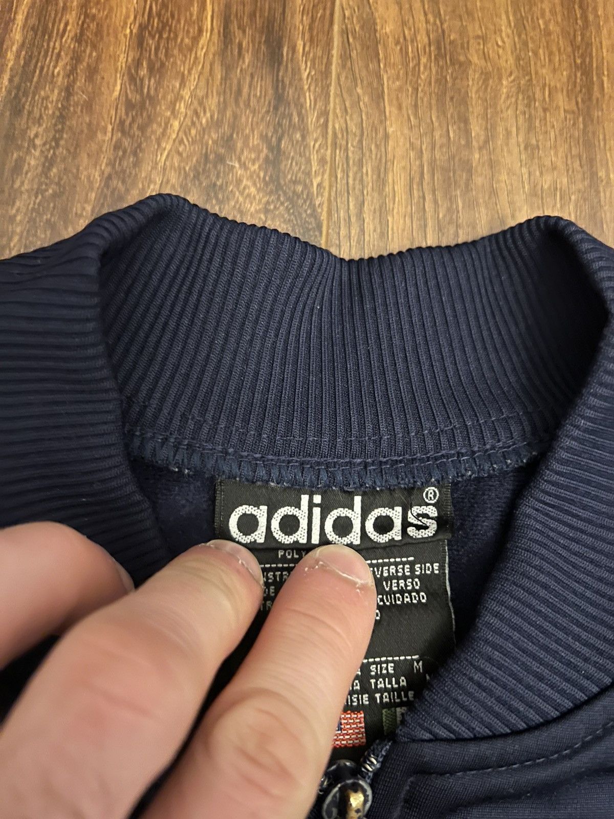 Adidas Vintage 90s Adidas 3-Stripes Track Jacket Size US M / EU 48-50 / 2 - 6 Thumbnail