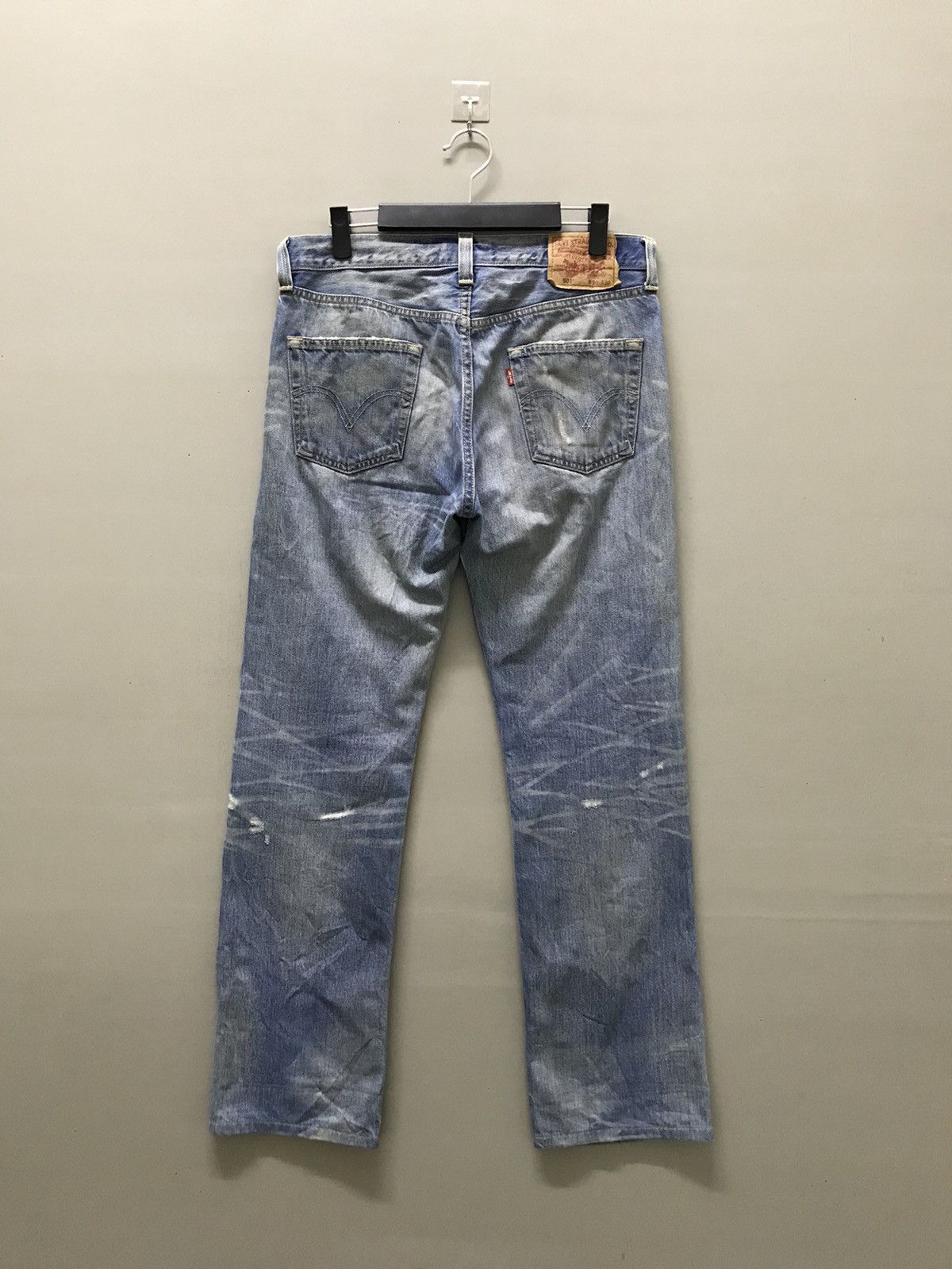 Levi's × Levi's Vintage Clothing × Vintage Vintage Levis 501 Distressed Patched Denim Pants Size US 32 / EU 48 - 8 Thumbnail