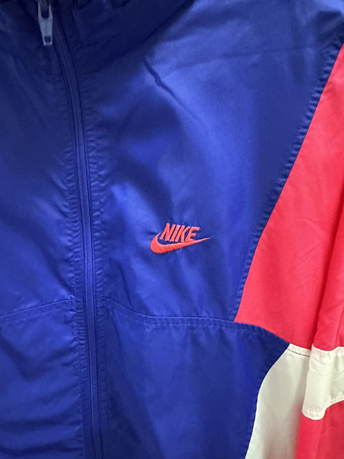 Nike × Vintage Vintage Nike Logo Zip-up Light Jacket Medium Size US M / EU 48-50 / 2 - 4 Thumbnail