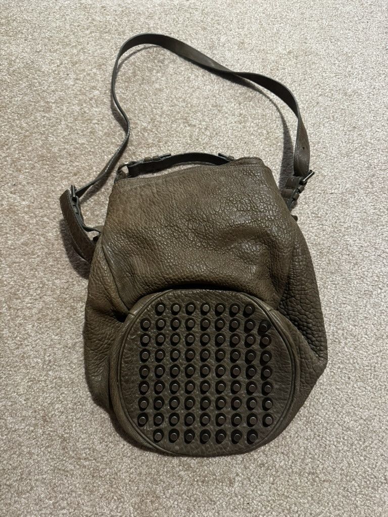 Alexander Wang The Diego Studded Leather Handbag Grey Size ONE SIZE - 4 Thumbnail
