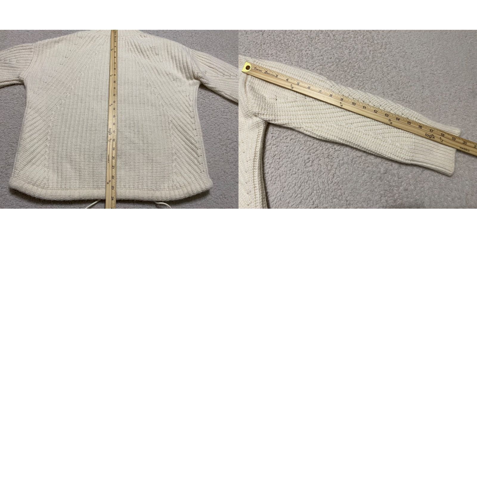 J.Crew J. Crew Womens Sweater Ivory Mock Neck Oversized Raglan Sleeve Wool Blend Knit | XS? Wait not allowed. Size S / US 4 / IT 40 - 8 Thumbnail
