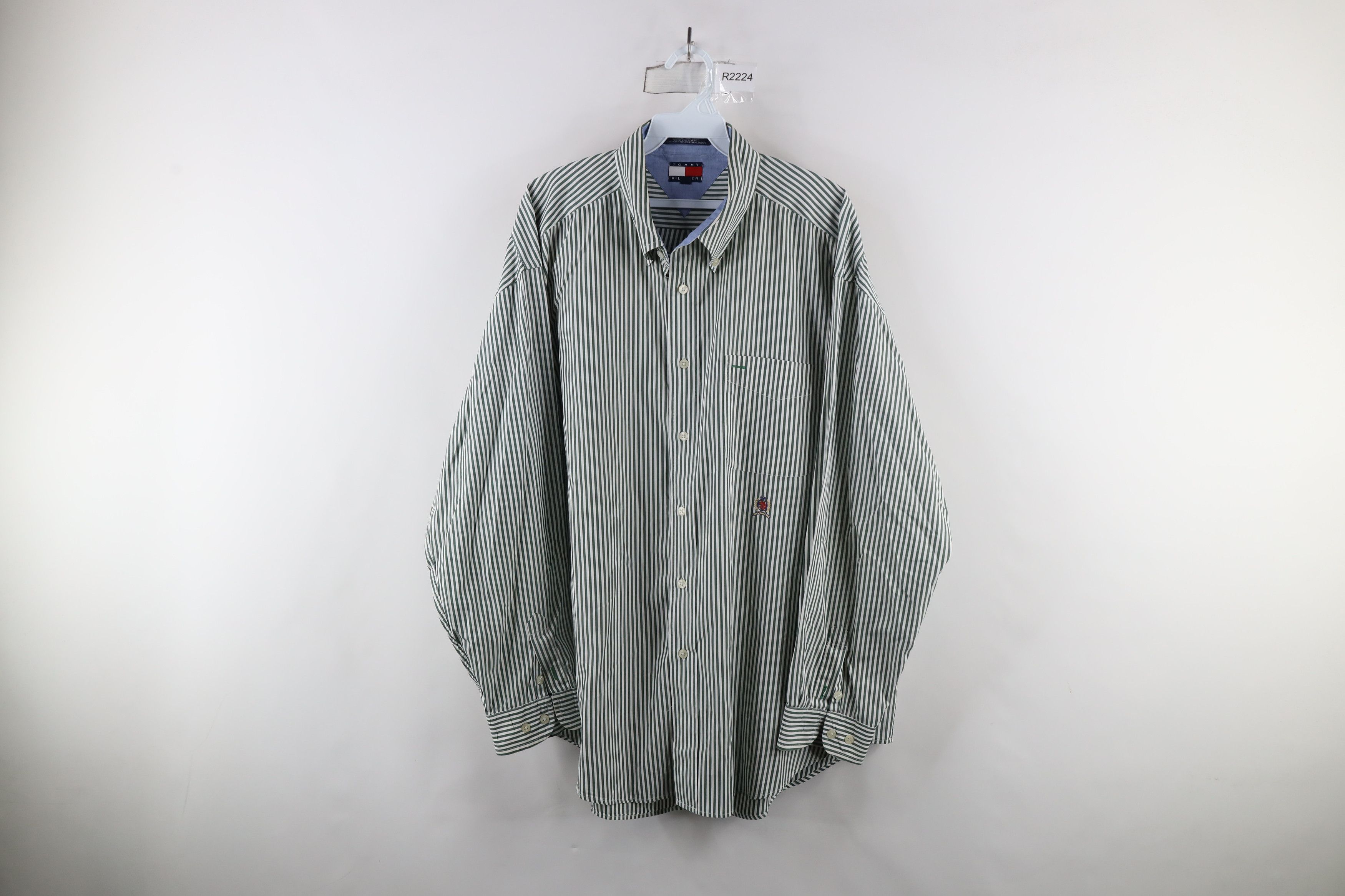 Tommy Hilfiger × Vintage Vintage 90s Tommy Hilfiger Oxford Cotton Button Down Shirt Size US XL / EU 56 / 4 - 1 Thumbnail