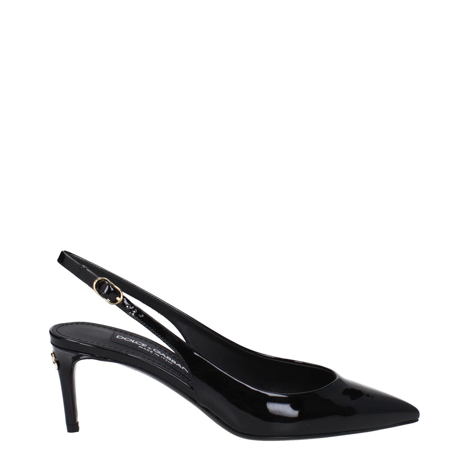 Dolce & Gabbana ob1o1e1124 Patent Leather Sandals in Black Size US 7.5 / IT 37.5 - 1 Thumbnail