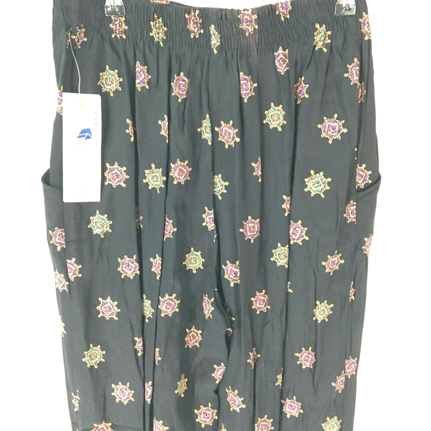 Vintage VINTAGE Fundamental Things Pant Womens Petite 8P Black Pleated Casual 28in Inseam Womens Size 26" / US 2 / IT 38 - 4 Thumbnail