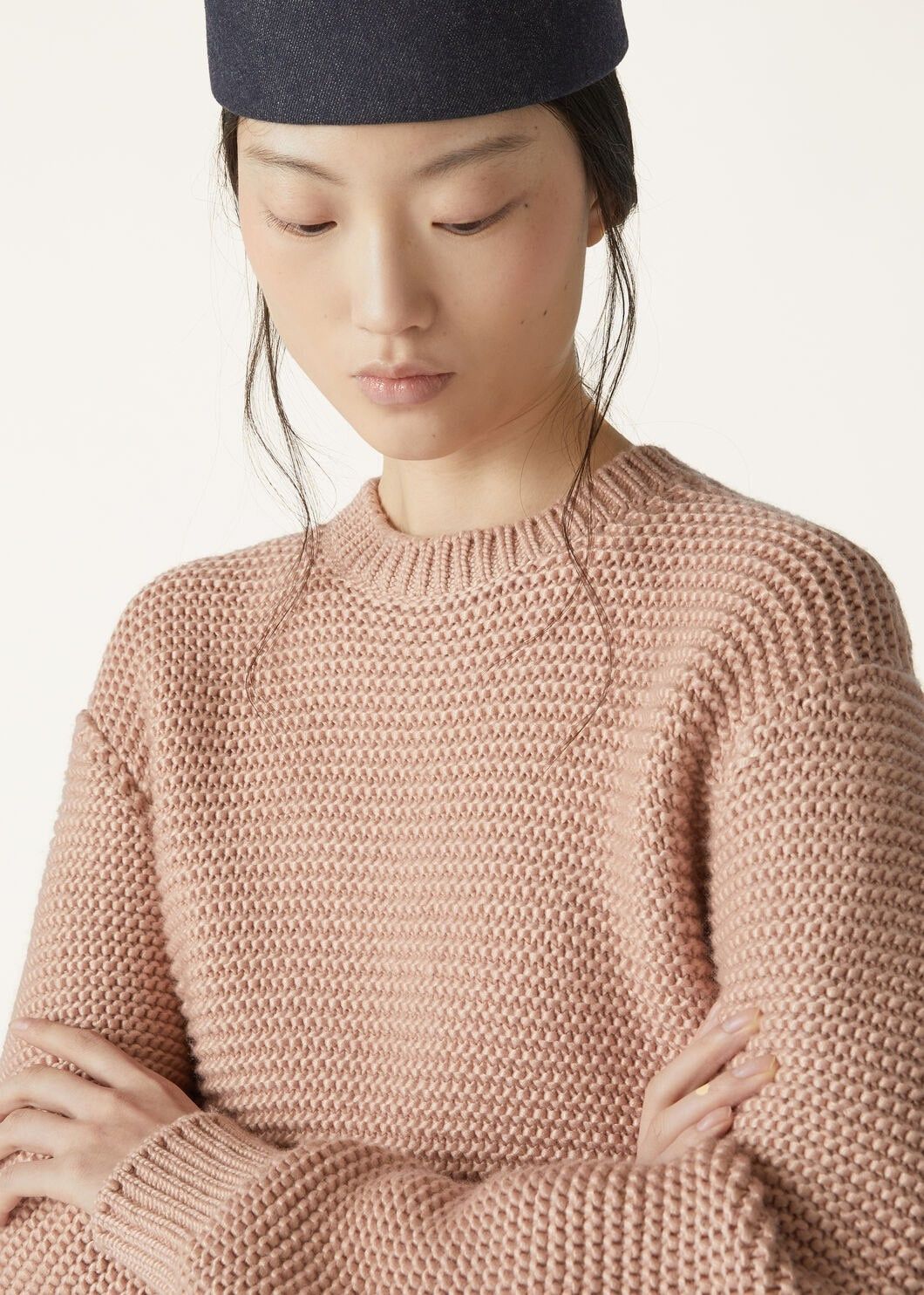 Loro Piana o1w1db10825 FAO6685 Boccioleto Crewneck Sweater in Pink Size M / US 6-8 / IT 42-44 - 3 Thumbnail
