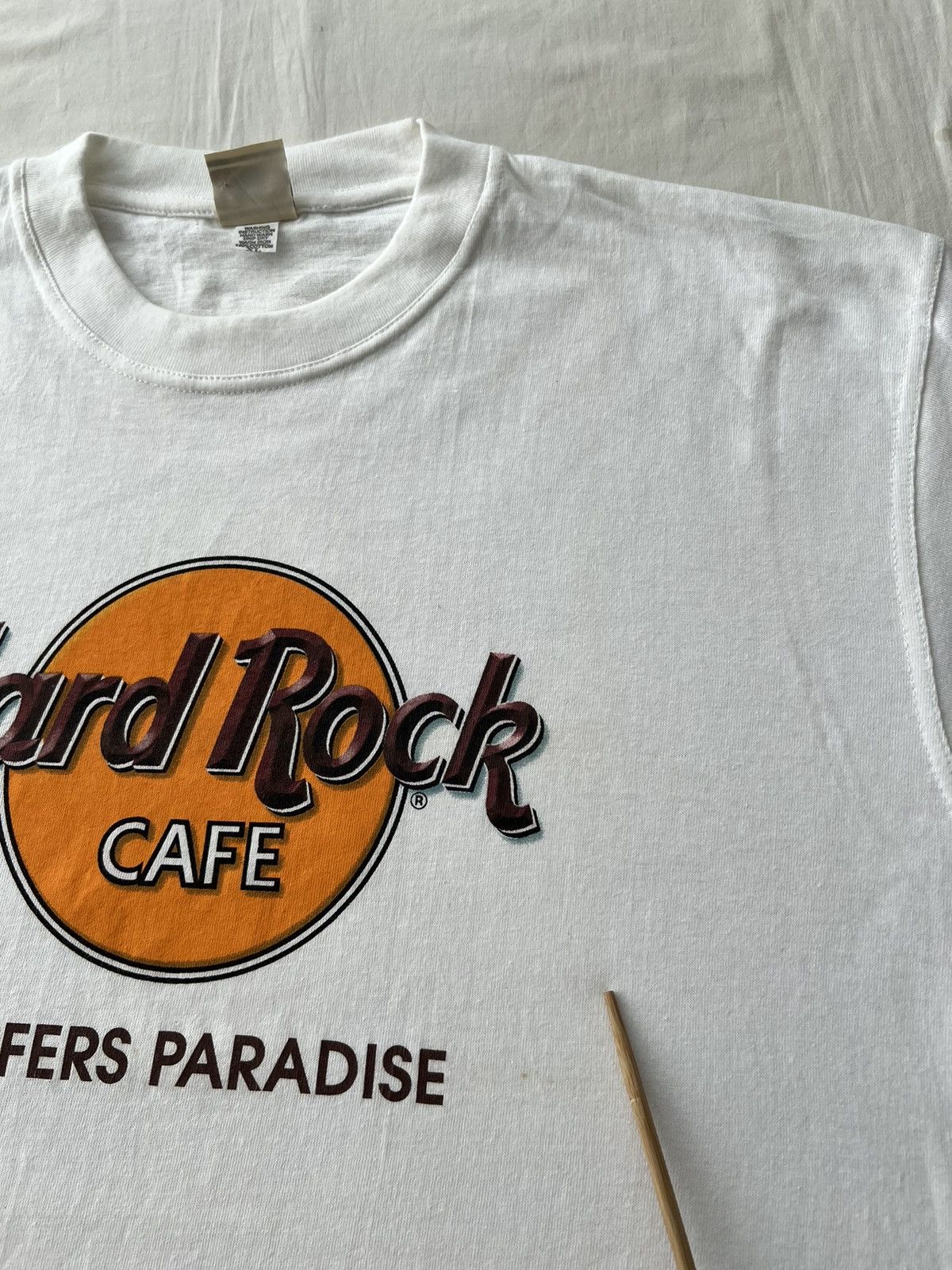 Hard Rock Cafe Vintage 90s Hard Rock Cafe Surfers Paradise White T-shirt Size US XL / EU 56 / 4 - 6 Thumbnail