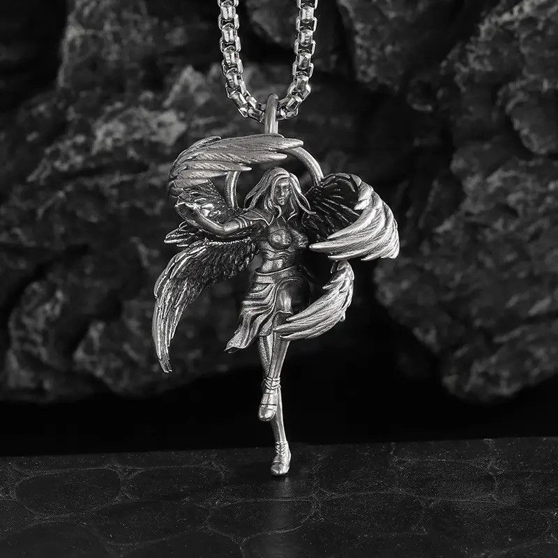 Jewelry Four-Winged Pendant Necklace Size ONE SIZE - 6 Thumbnail