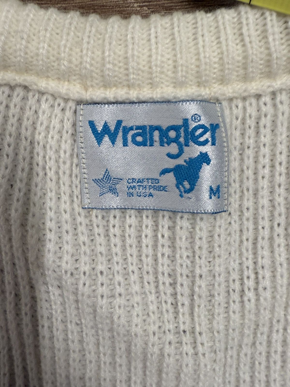 Wrangler ***FINAL DROP***RARE 90s WRANGLER WESTERN V NECK VEST M Size US M / EU 48-50 / 2 - 6 Thumbnail