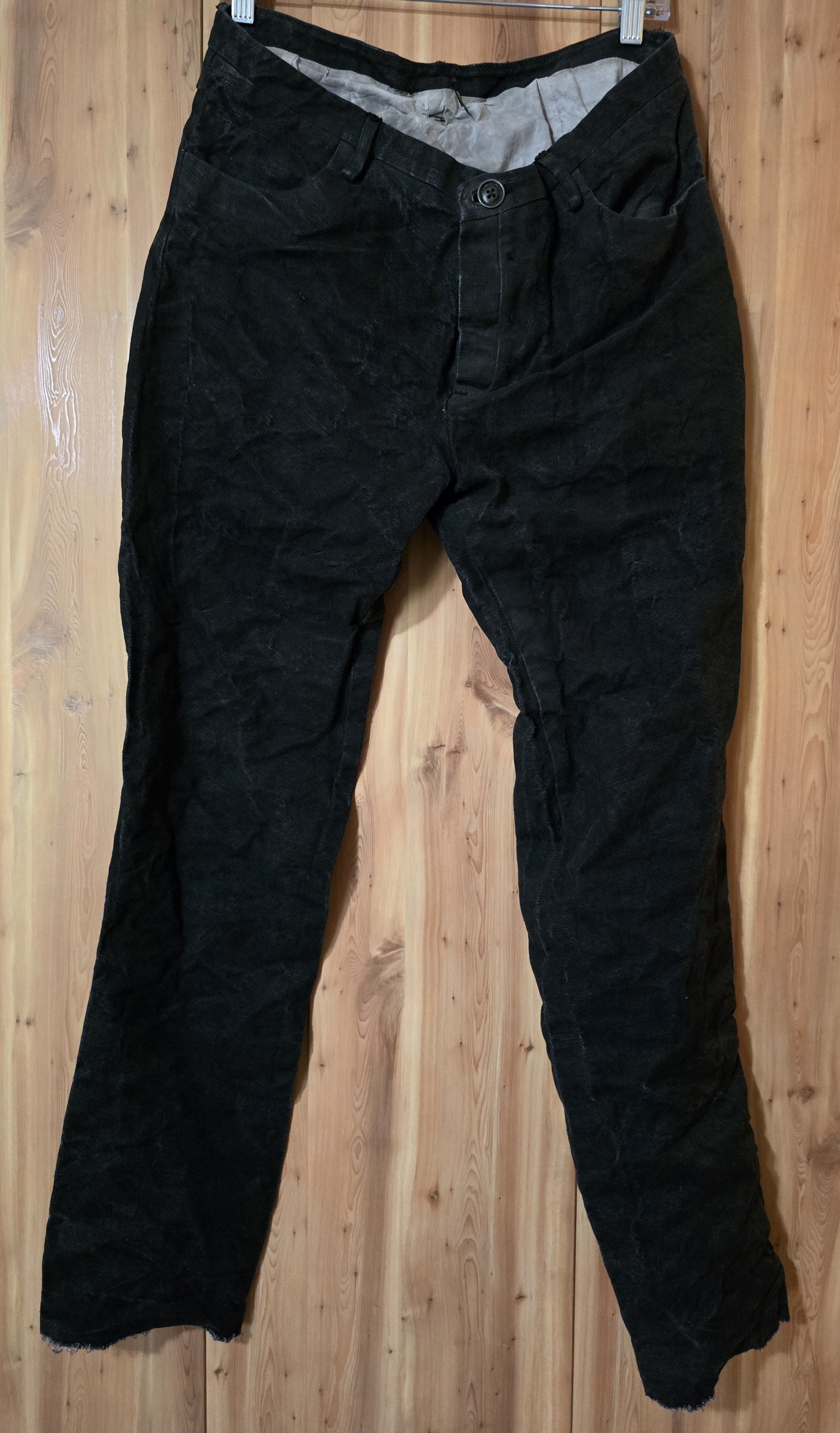 LUC Waxed J-Cut Pants