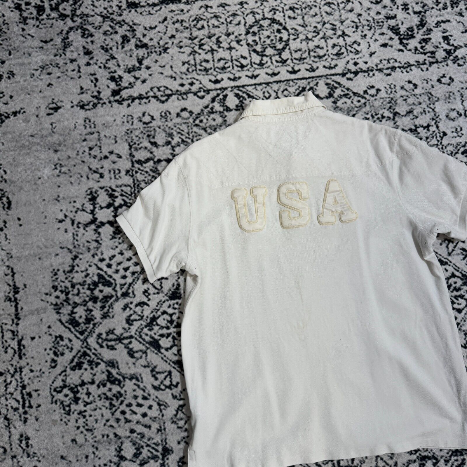 Ralph Lauren Vintage Ralph Lauren White Cotton Polo Shirt Size XL USA Size US XL / EU 56 / 4 - 13 Thumbnail