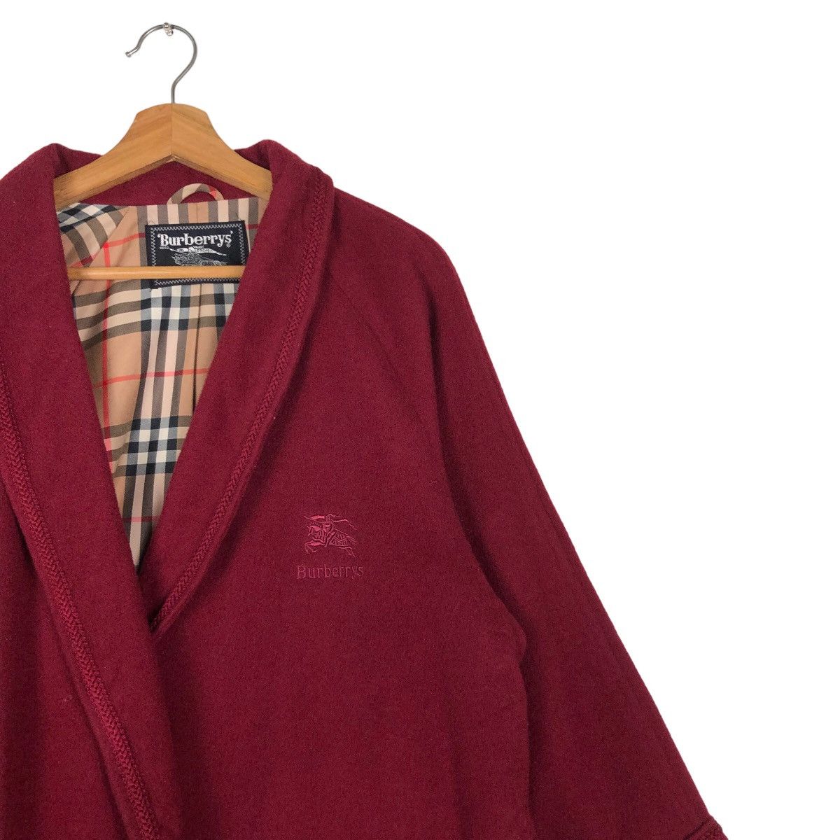 Burberry 🔥Vintage Burberrys Long Jacket Bath Robe Nova Check Lining Size US M / EU 48-50 / 2 - 6 Thumbnail