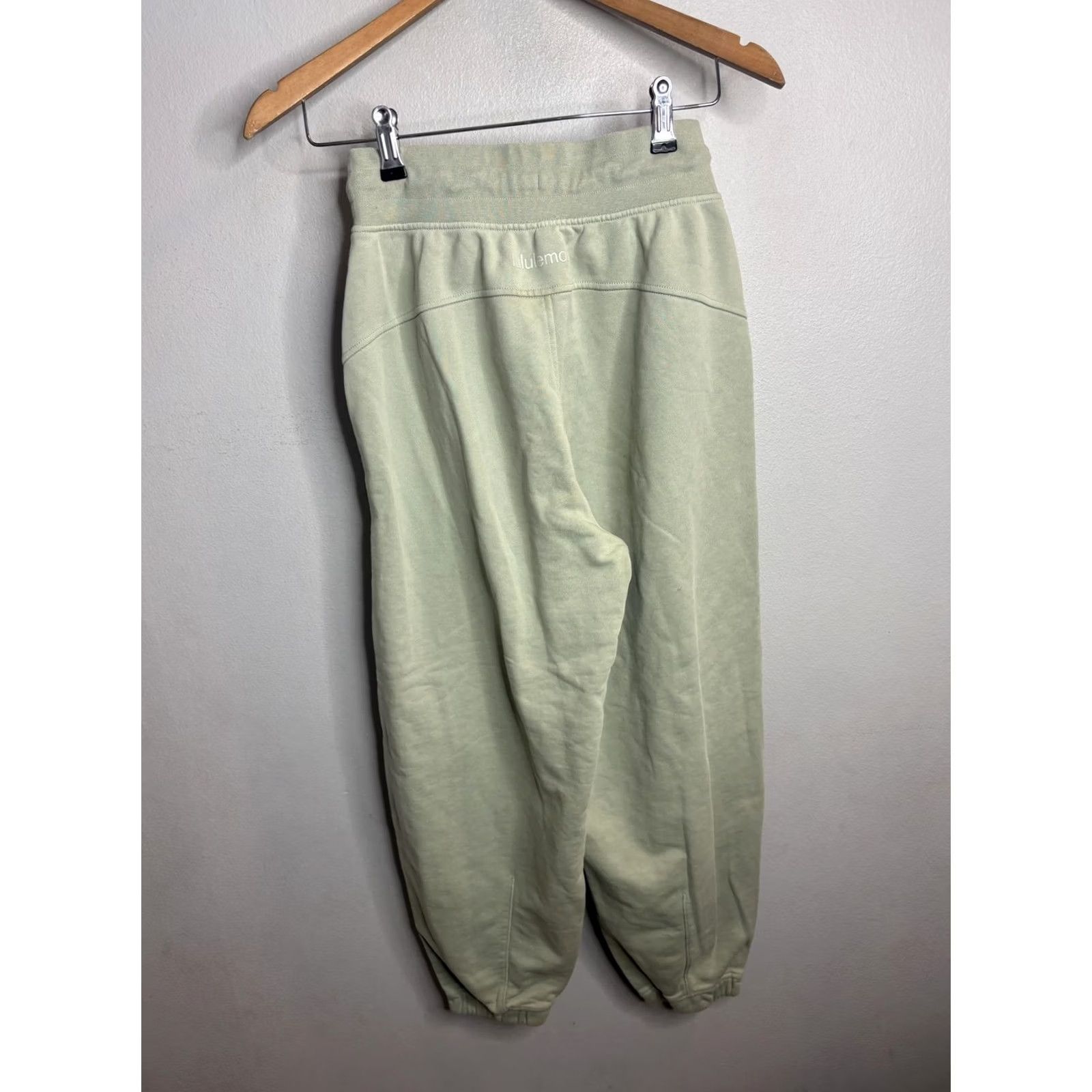 Lululemon Lululemon Sweatpants Womens 4 Green High Rise Jogger Pants Drawstring Cuffed Size 27" / US 4 / IT 40 - 5 Thumbnail