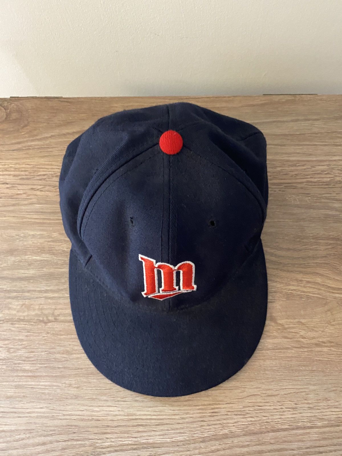 New Era Vintage 90’s Minnesota Twins New Era Wool Fitted Hat 7 3/8 Size ONE SIZE - 6 Thumbnail