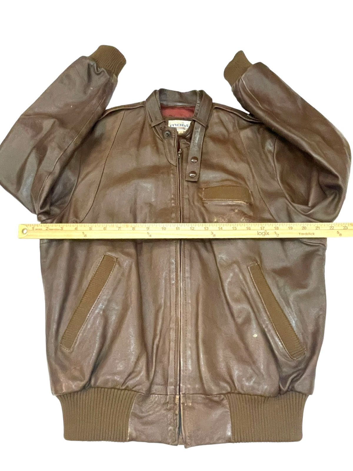 Vintage Vintage Mont Brown Bomber Jacket Size US S / EU 44-46 / 1 - 13 Thumbnail