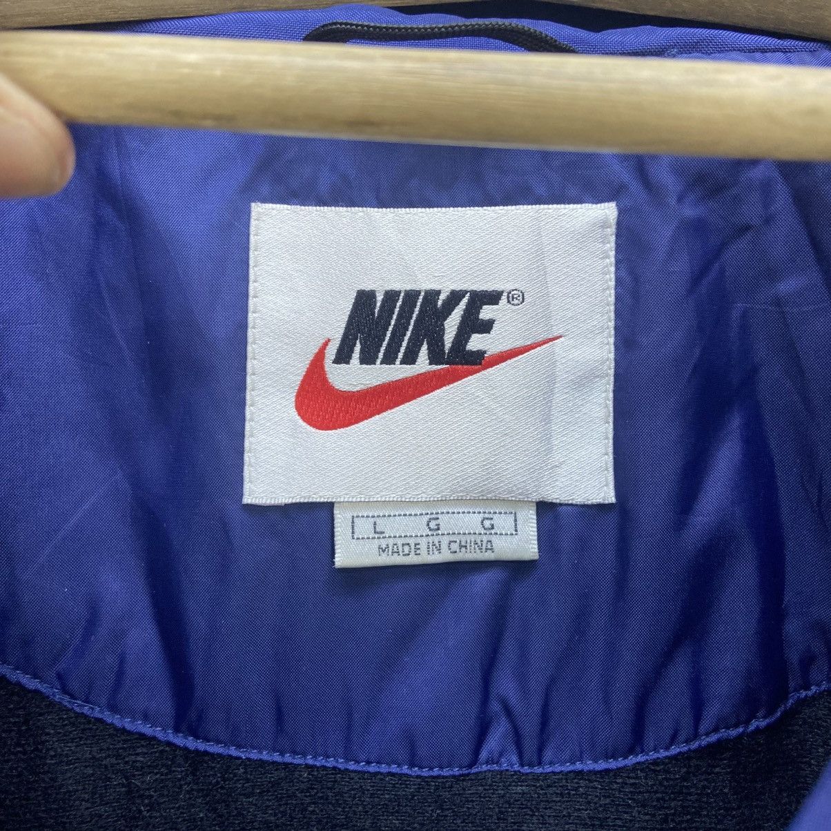 Nike Vintage 90s Nike Swoosh Loose Oversize Sweater Jacket Size US XL / EU 56 / 4 - 21 Thumbnail