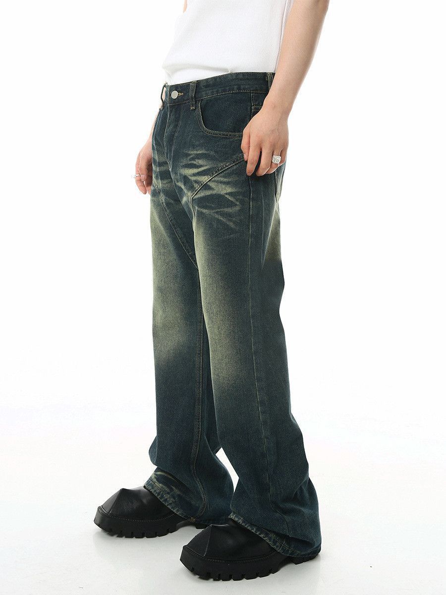Japanese Brand Retro loose straight leg micro flared jeans Size US 32 / EU 48 - 4 Thumbnail