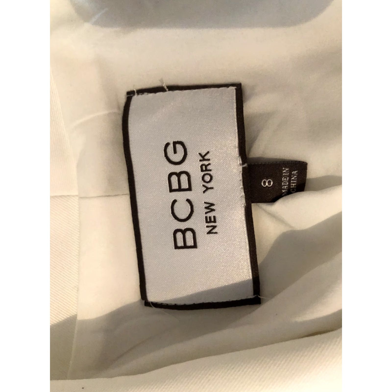 Bcbgmaxazria Womens BCBG Blazer Jacket 8 White Size M / US 6-8 / IT 42-44 - 3 Thumbnail
