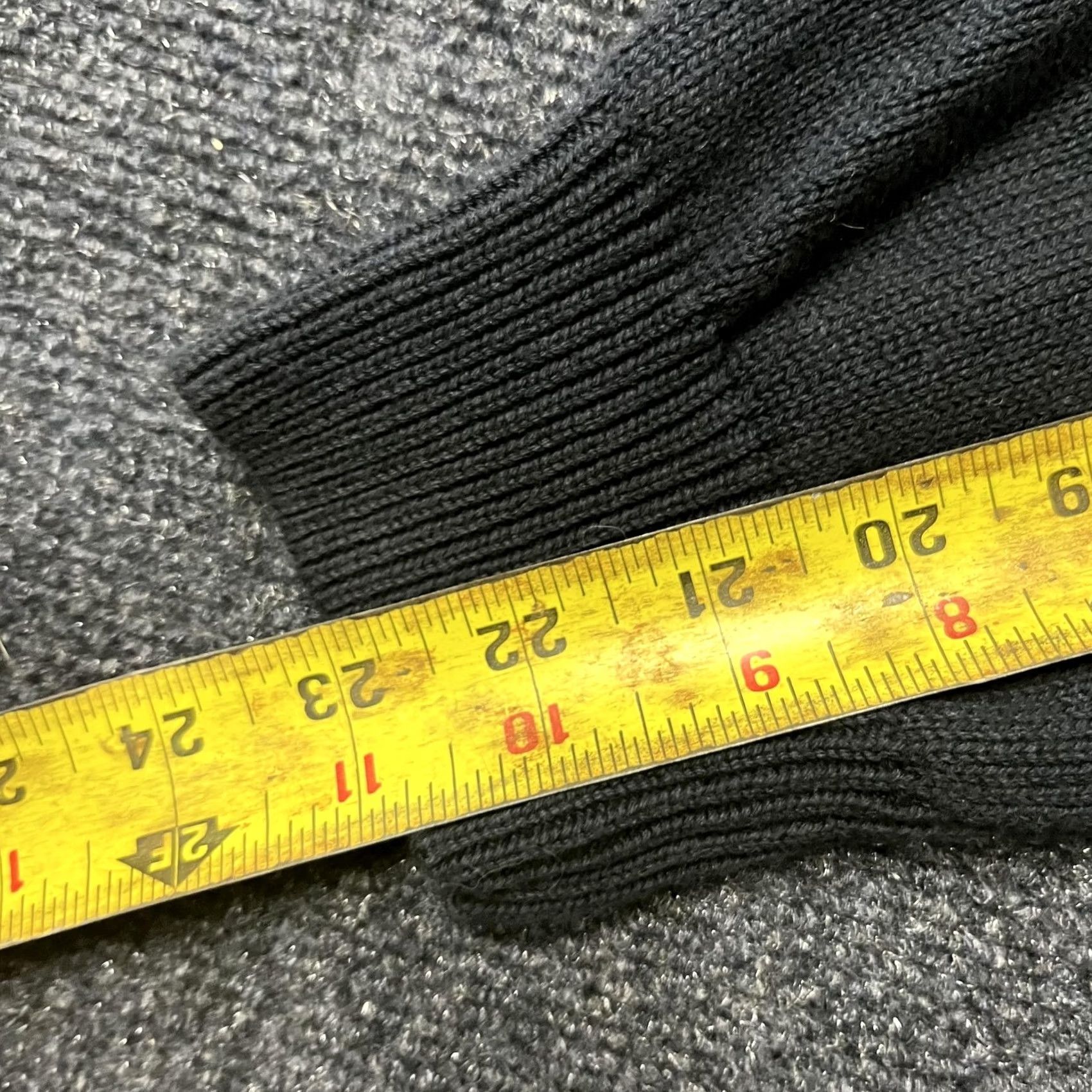 Vintage VINTAGE Alan Flusser Sweater Mens Large Gray Full Zip Cable Knit Cotton Mock Neck Size US L / EU 52-54 / 3 - 7 Thumbnail
