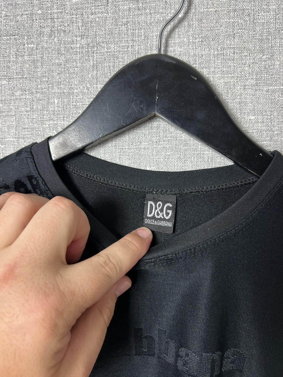 Dolce & Gabbana × Vintage Dolce & Gabanna Style Monogram Jersey D&G Tee Size US S / EU 44-46 / 1 - 9 Thumbnail