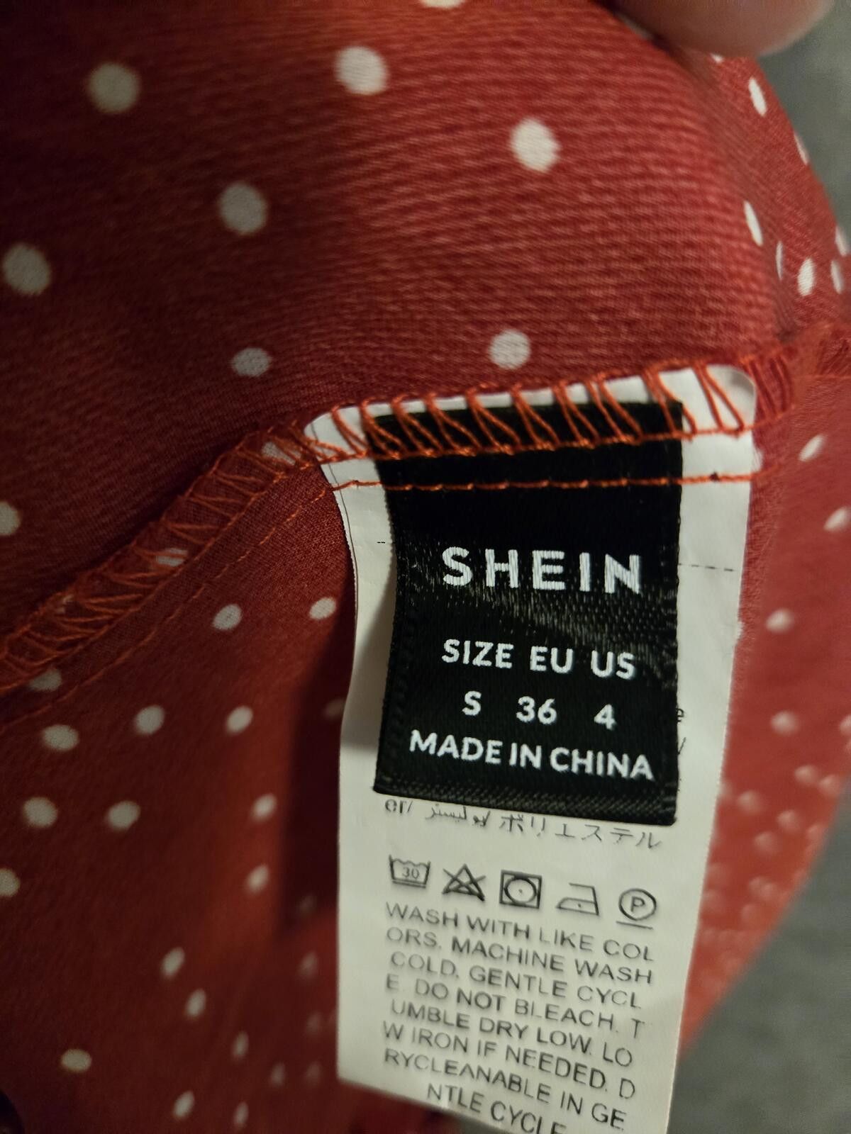 Shein Flowy Ruffled Red Polka Dot Knot Sidewrap A-line Dress Sz S Size S / US 4 / IT 40 - 9 Thumbnail