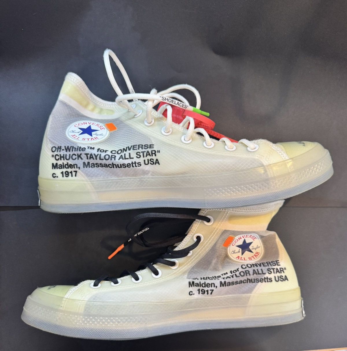 Converse × Off-White Converse Off White Vulcanized Size US 13 / EU 46 - 3 Thumbnail