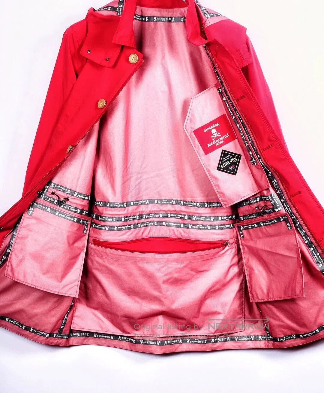 Mastermind Japan Red Long-Sleeve Hooded Coat. Size US M / EU 48-50 / 2 - 2 Thumbnail